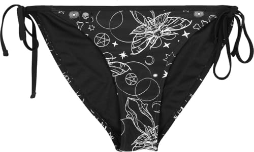 Gothicana by EMP slip bikini nero stampa witchy XL