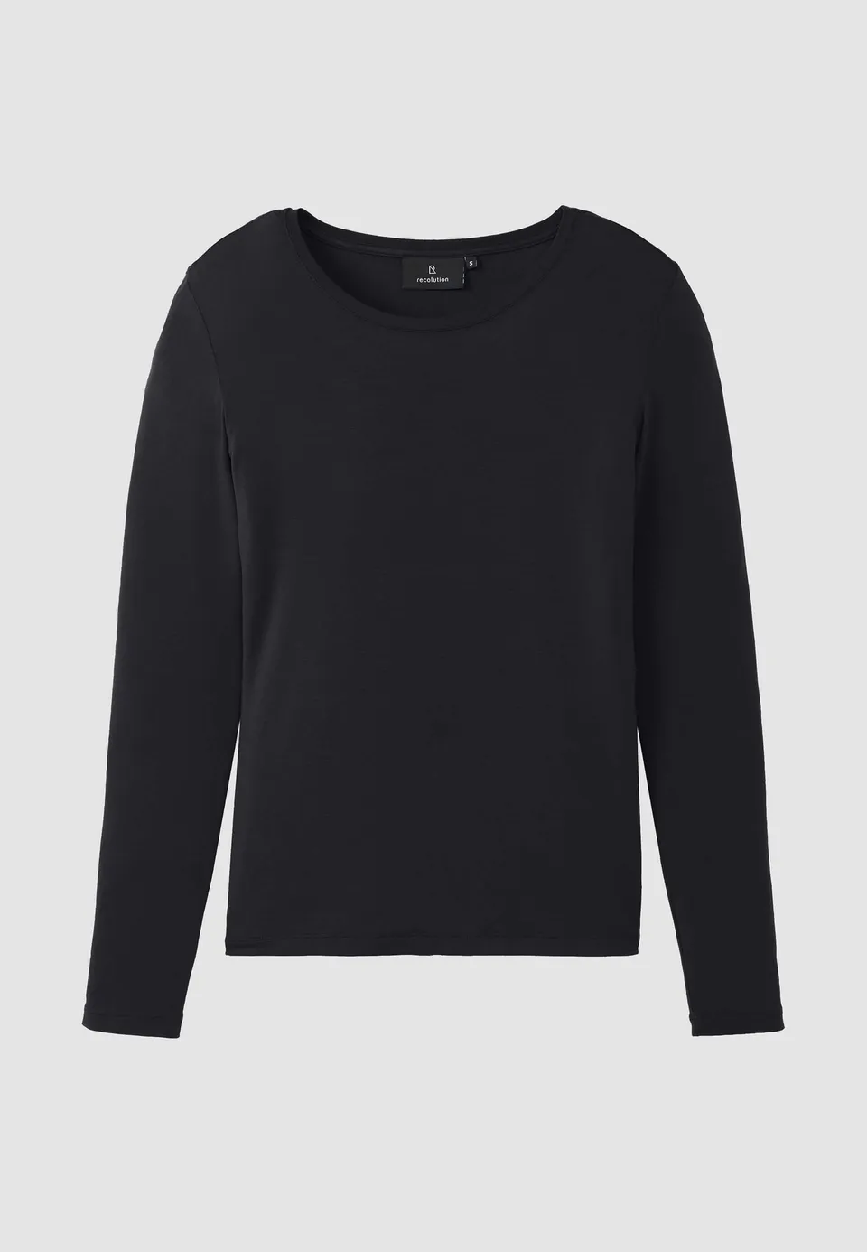 Recolution Avenuela maglia manica lunga nera modal