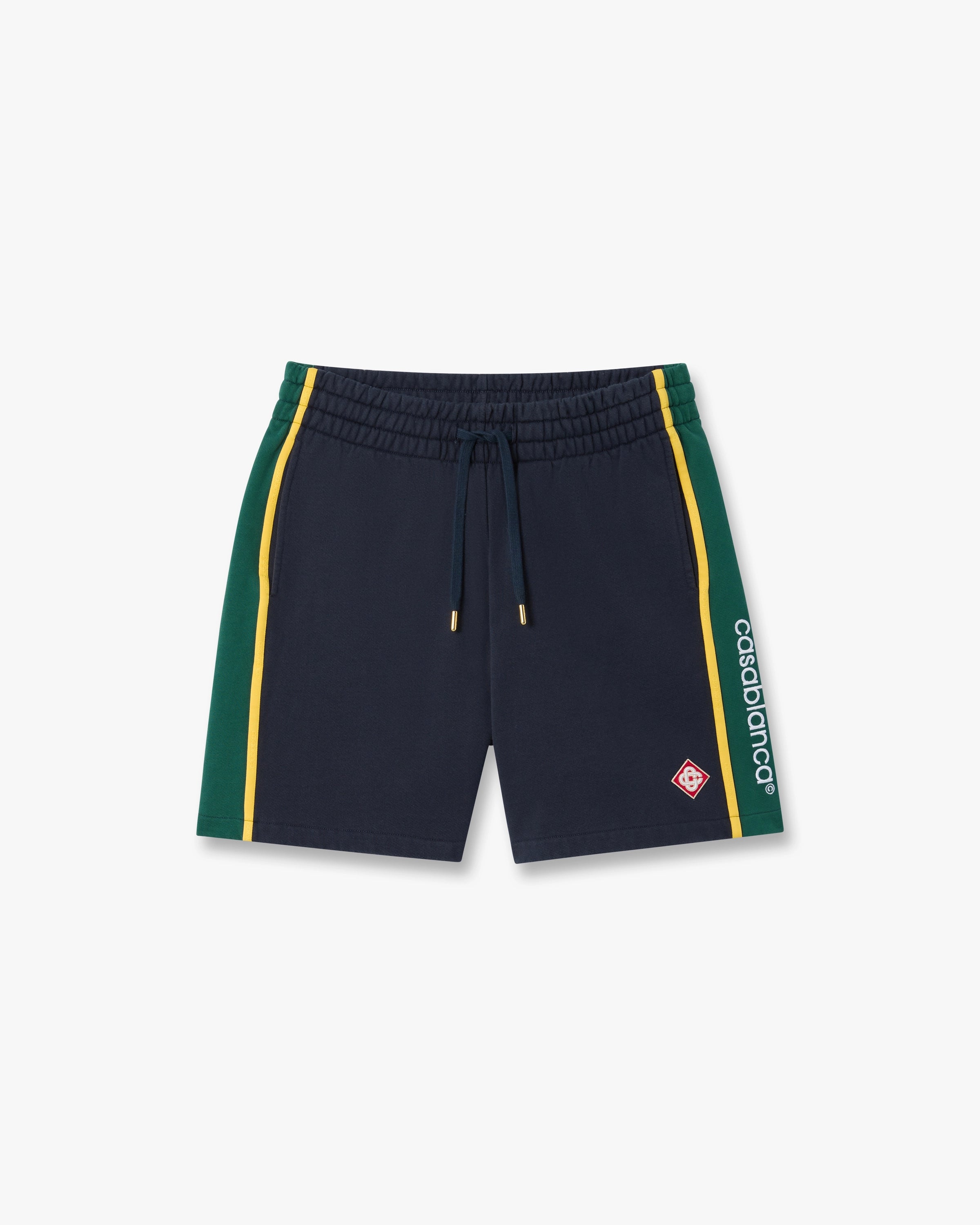 Casablanca Panelled pantaloncini blu cotone bio