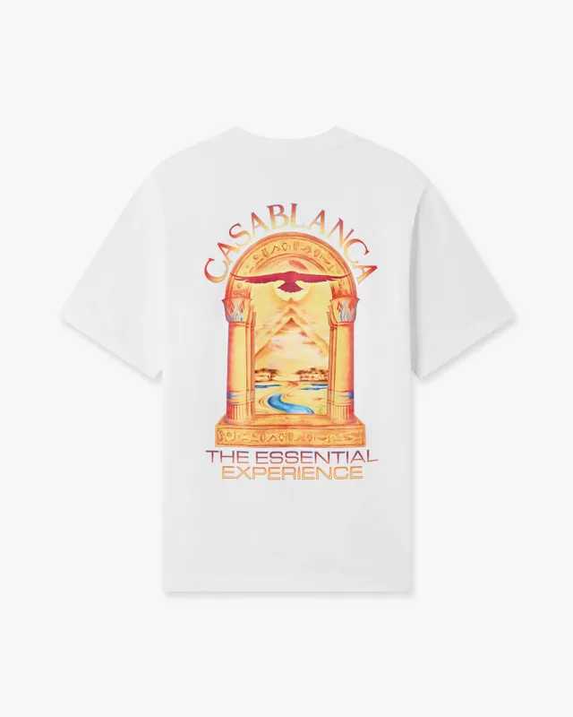 Casablanca Hermons Mirage L'Arche t-shirt bianca stampa