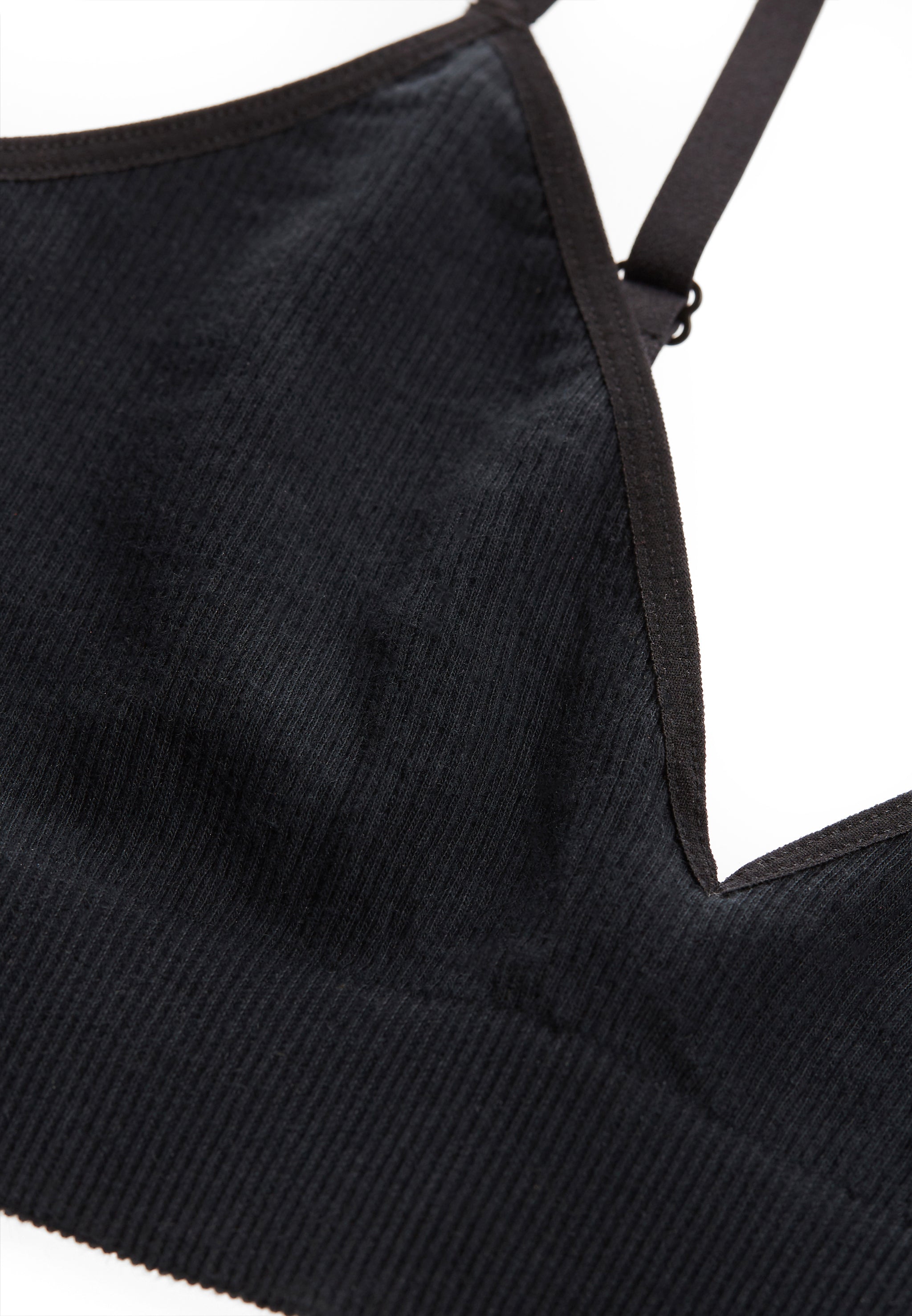 Recolution KALMIA bralette black cotone bio spalline regolabili