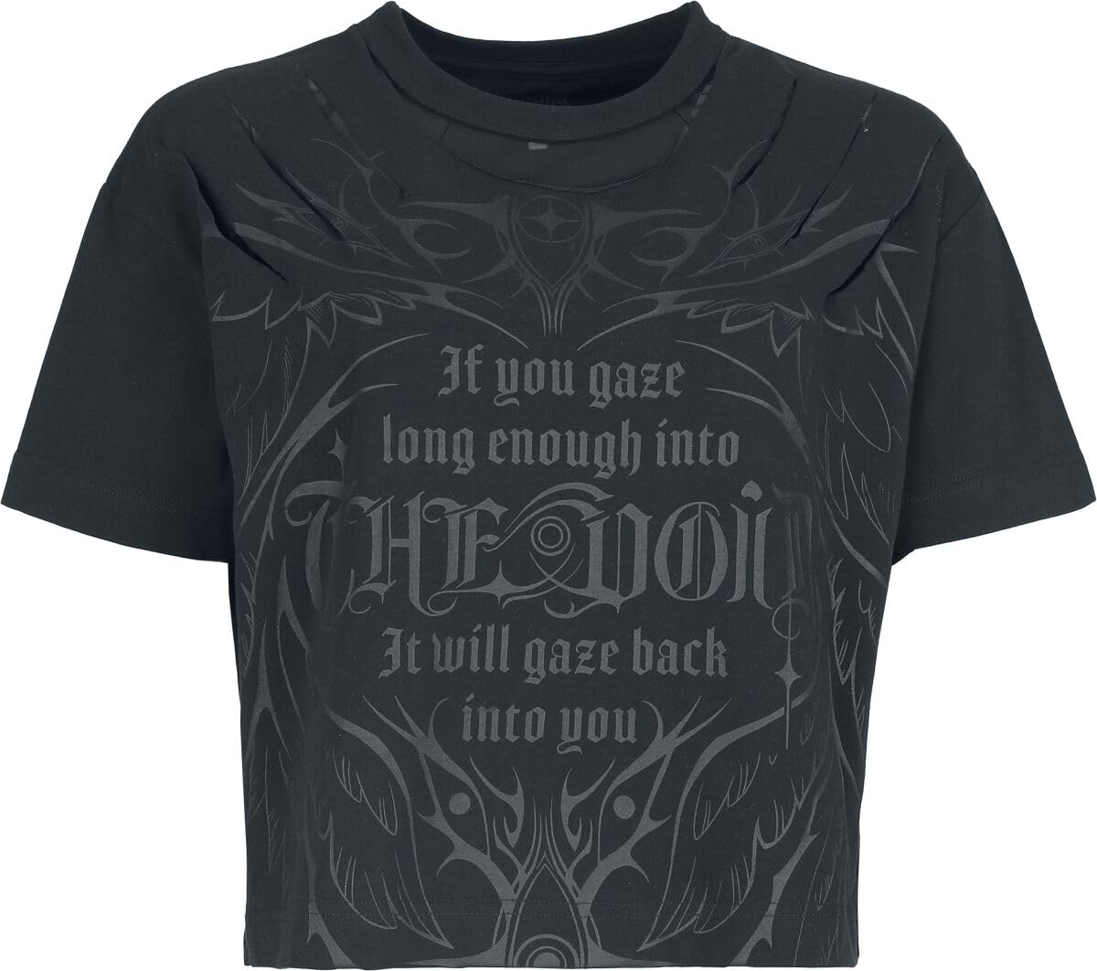 Gothicana The Void t-shirt nera donna rock gotica