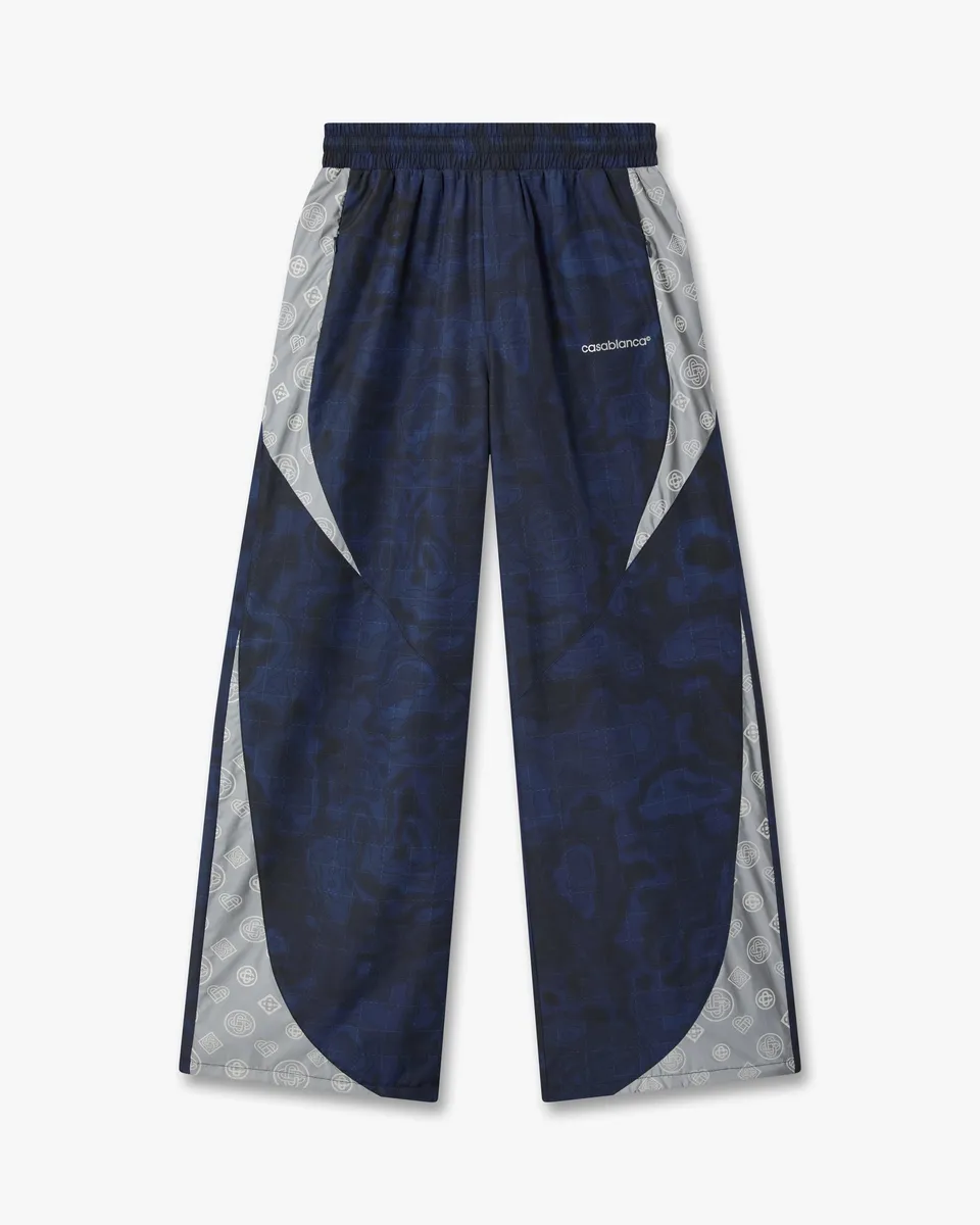 Casablanca Heatmap pantaloni tuta uomo blu poliestere