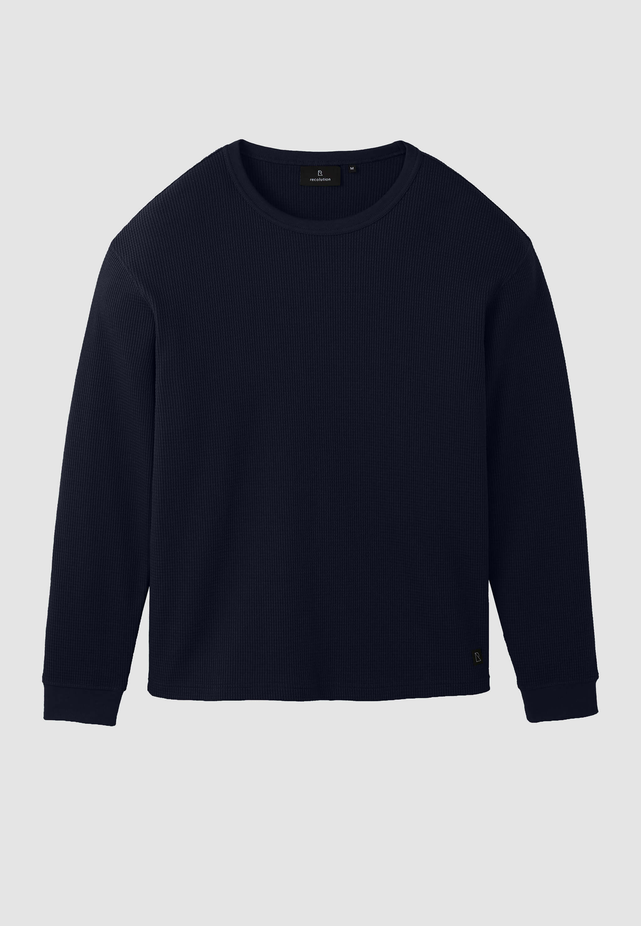 Recolution Larkspur longsleeve cotone bio blu navy