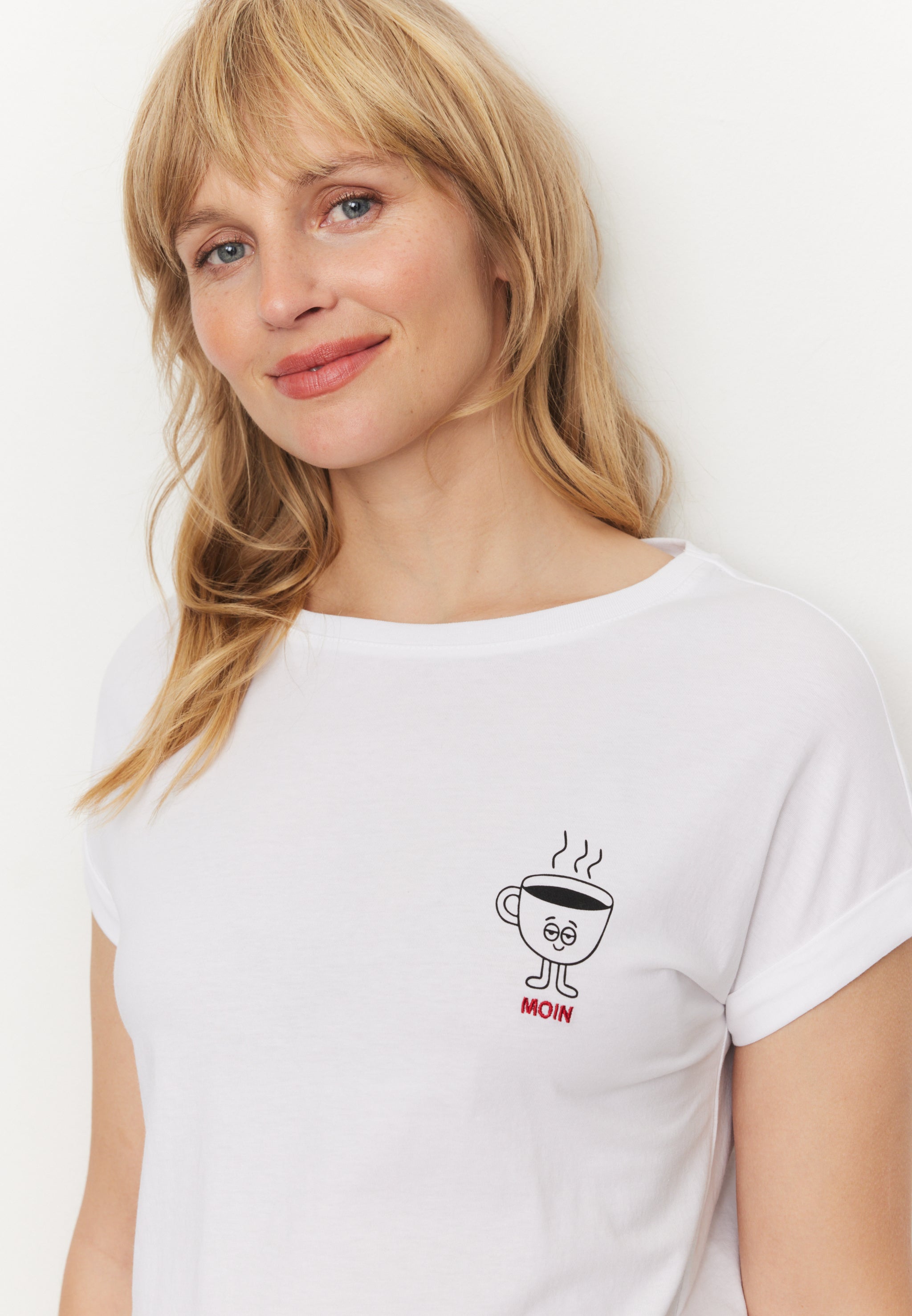 Recolution Cayenne Moin t-shirt donna bianco cotone bio