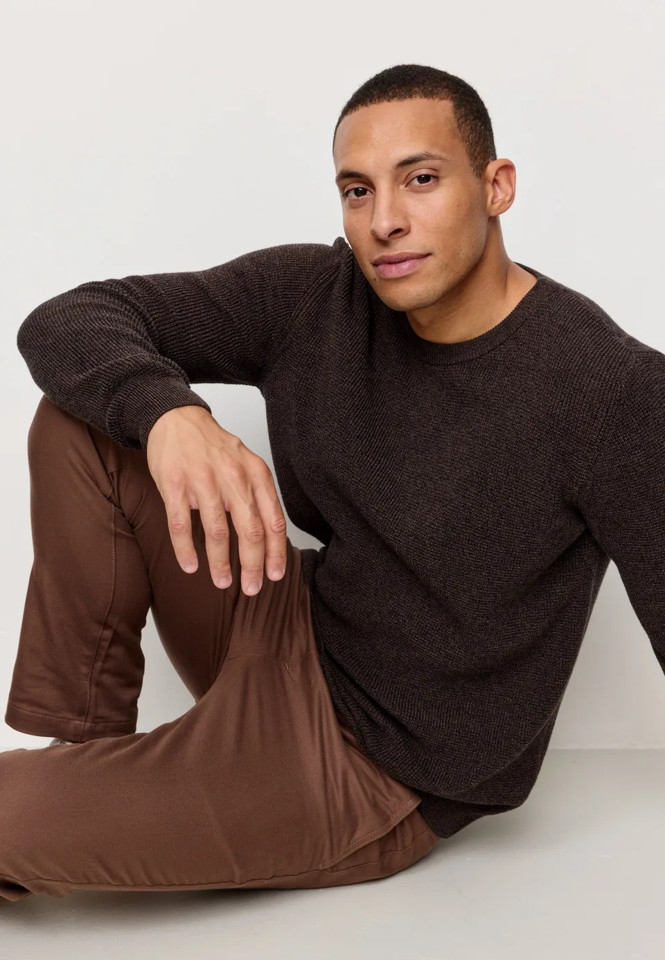 Recolution Bacopa maglione cotone taupe caldo