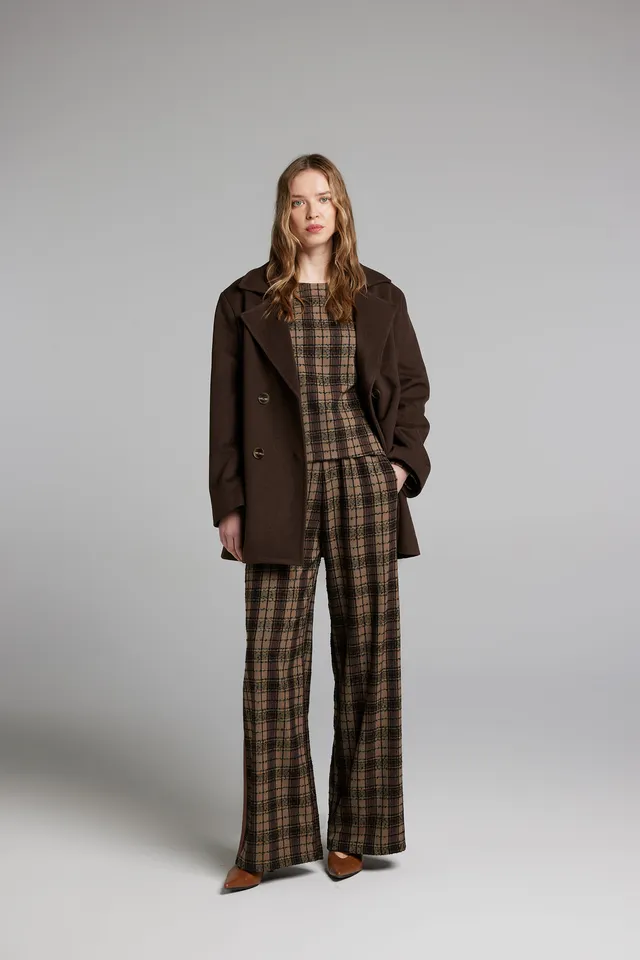Sarah Chole 28079 Boucle Quadri maglia a quadri calda