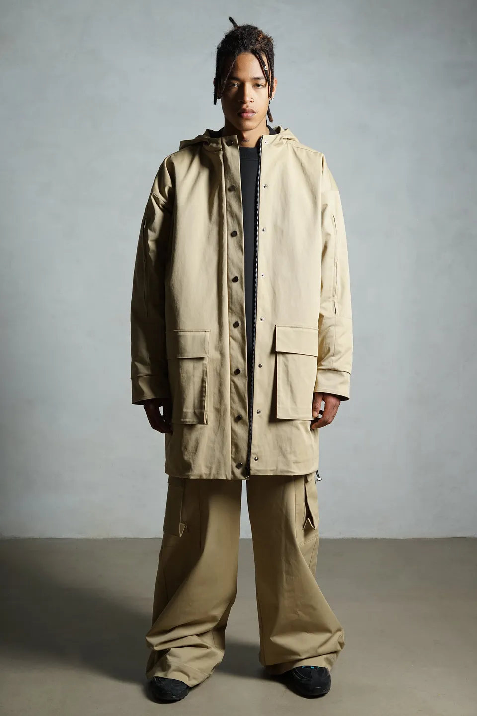 Noskra Peak Parka marrone cotone imbottitura pesante