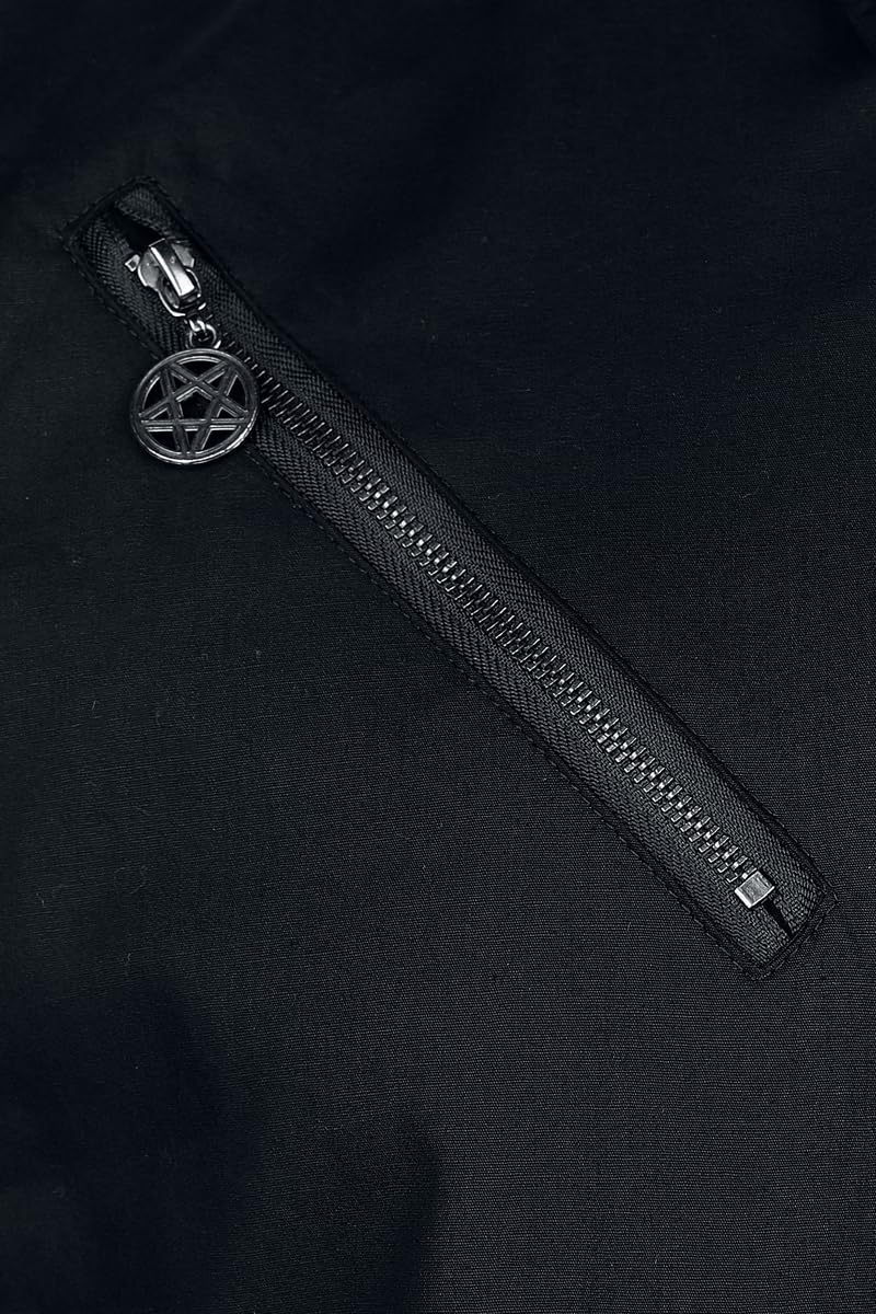 Gothicana by EMP Camicia Nera Uomo maniche lunghe taglia L