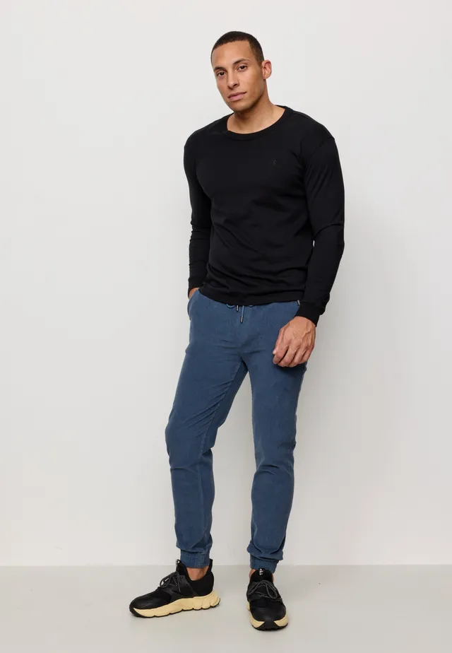 Recolution Cyperus pantaloni chino blu artico cotone bio
