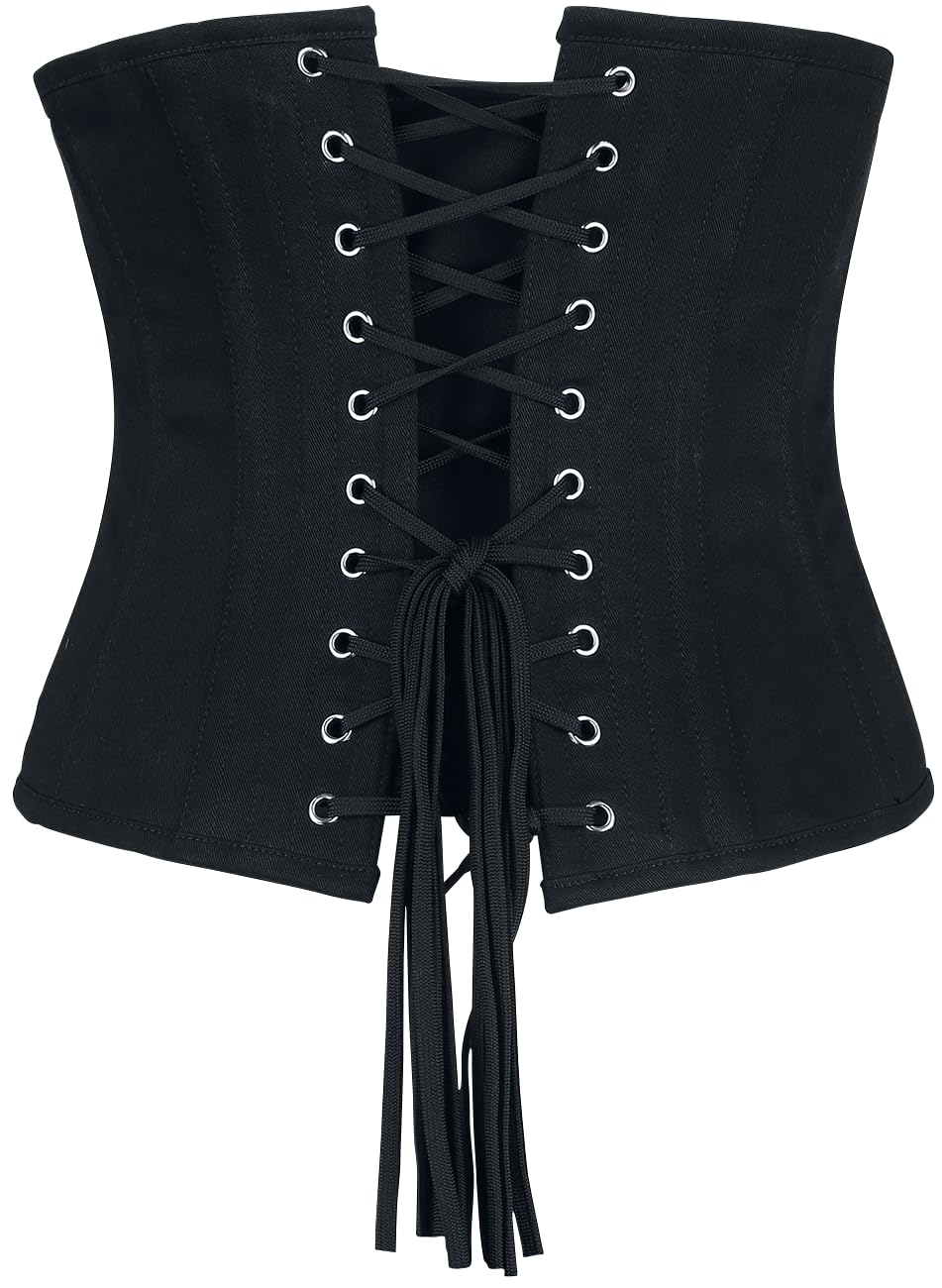 Gothicana by EMP corpetto donna nero sottoseno