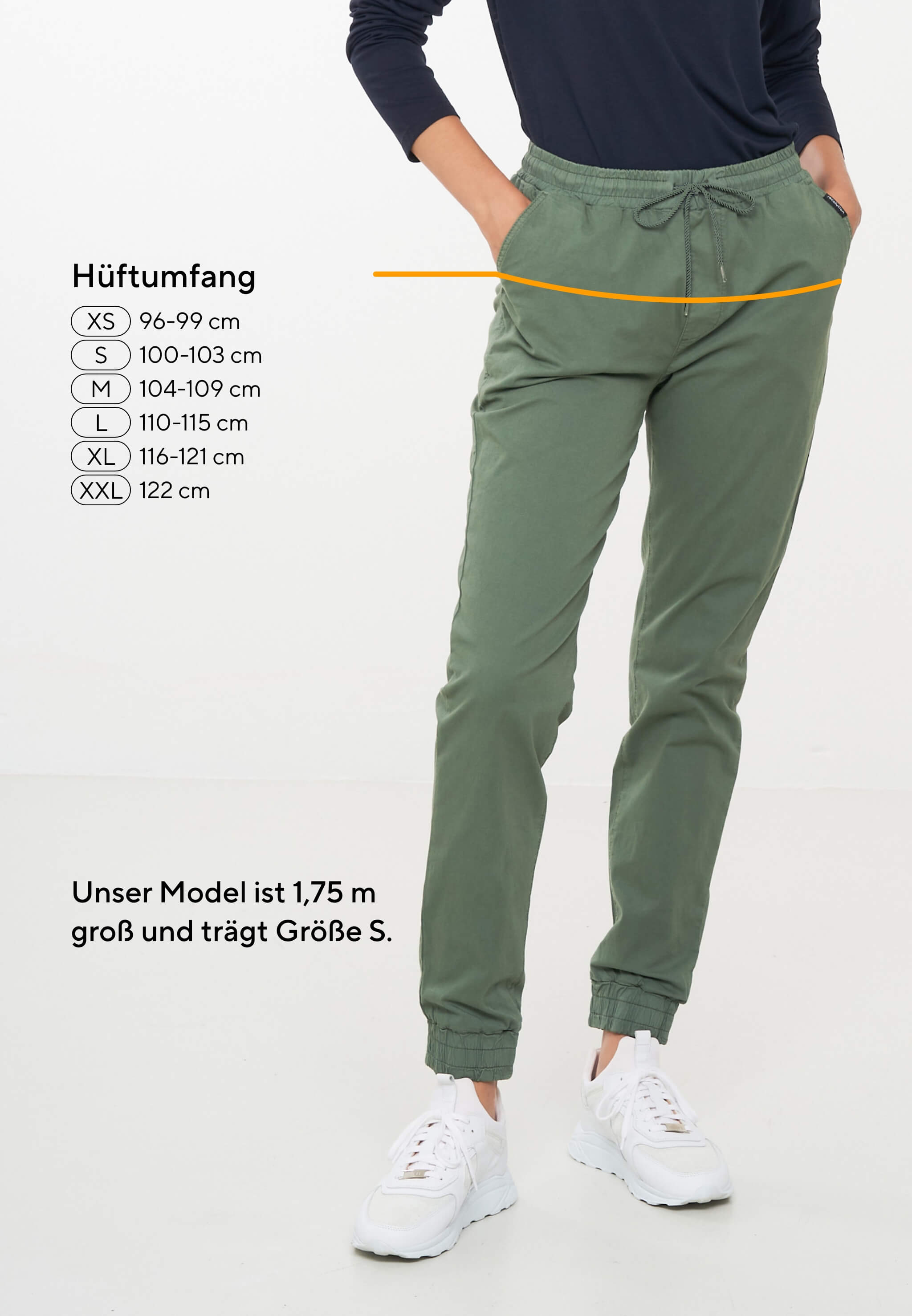 Recolution Calathea pantaloni chino khaki cotone bio