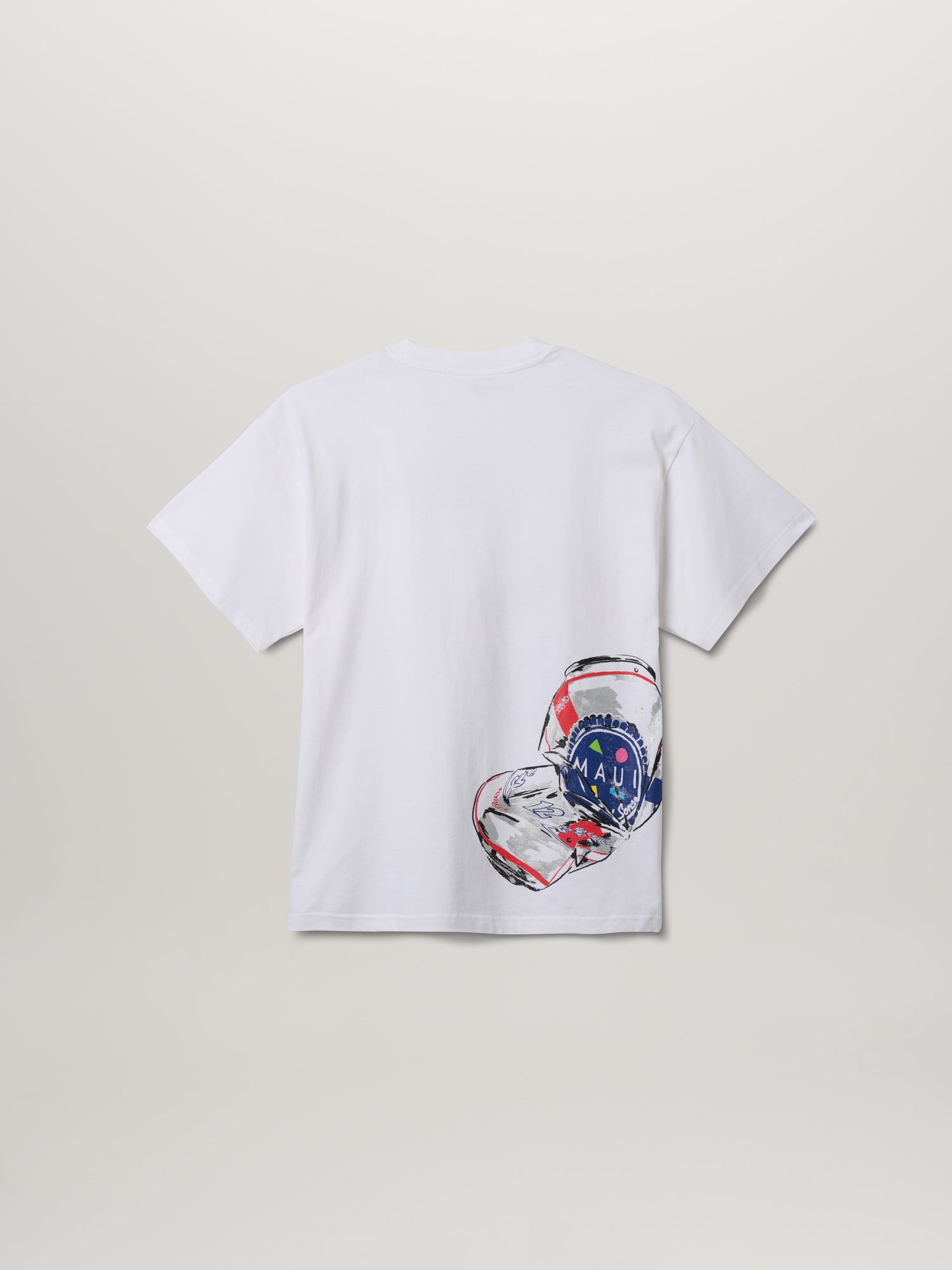 Maui and Sons x Pabst Blue Ribbon Crushed Can Puff Ink T-Shirt Bianca