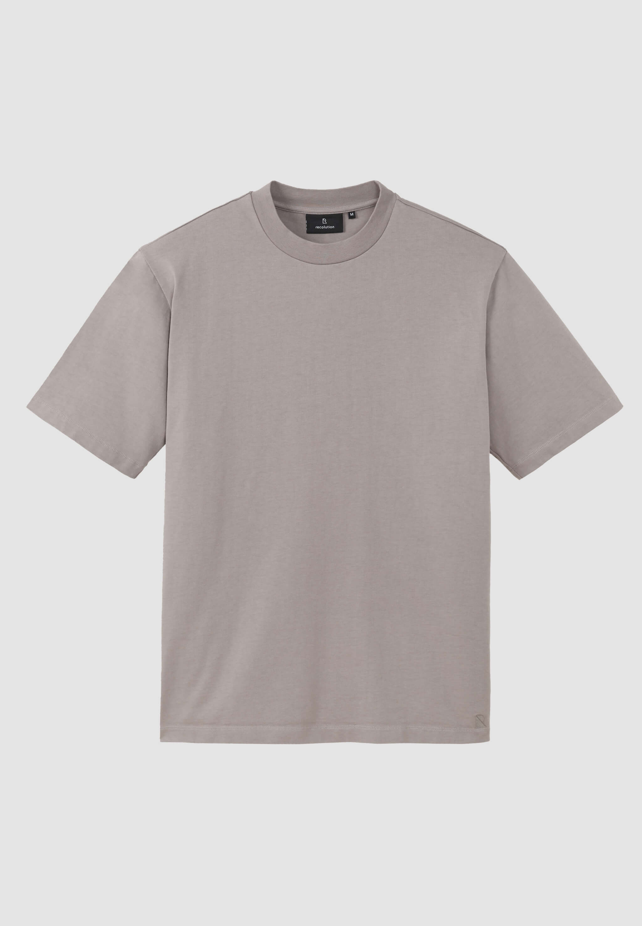 Recolution Elder t-shirt uomo greige cotone pesante