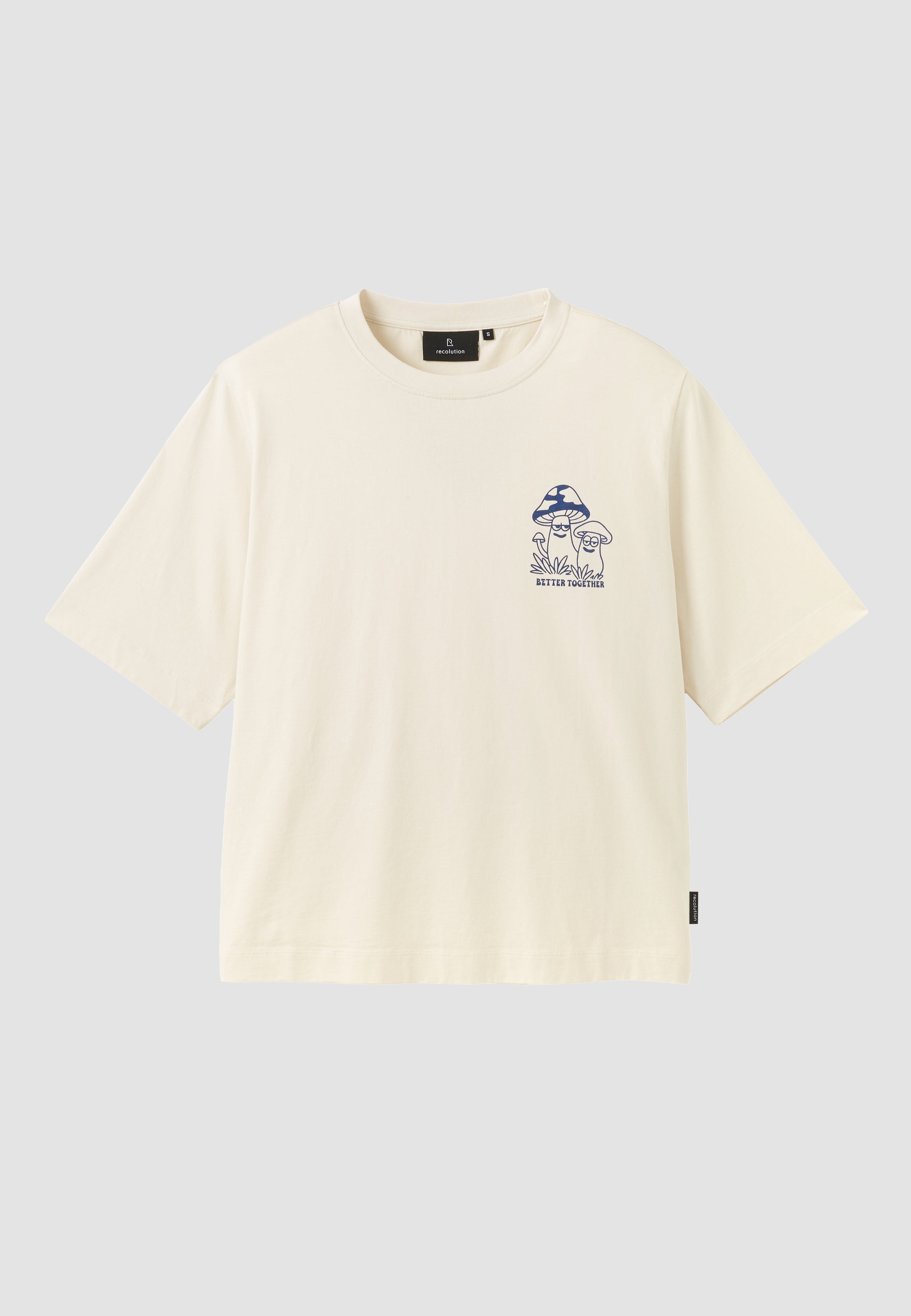 Recolution Azolla Better Together t-shirt funghi cotone bio