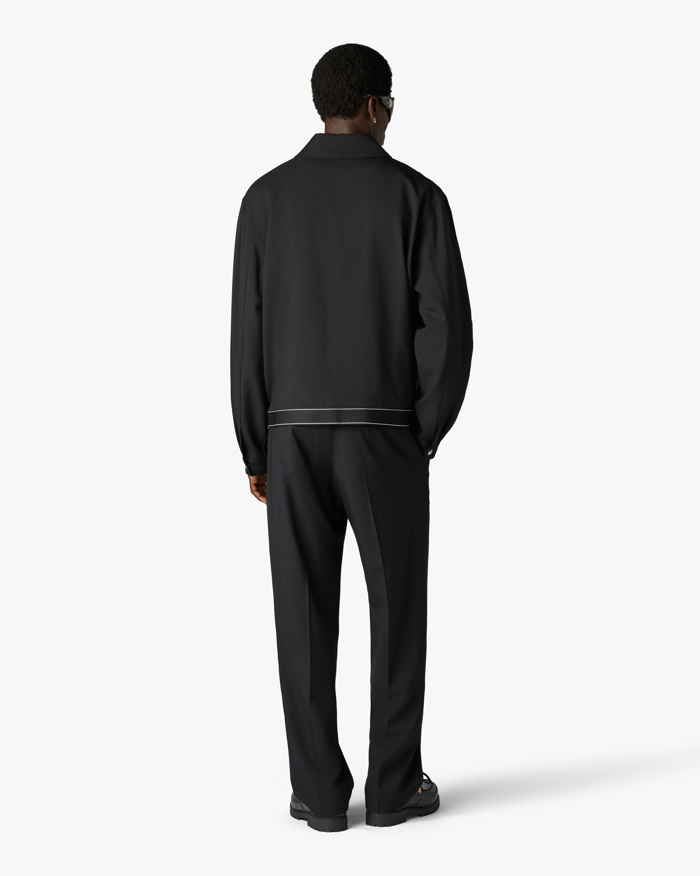 Casablanca Sports pantaloni neri lana asciutti