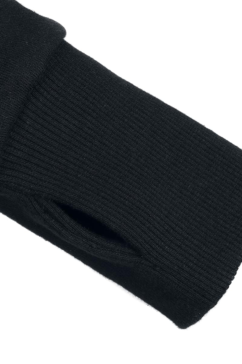 Gothicana by EMP giacca nera cappuccio pipistrello tasche laterali