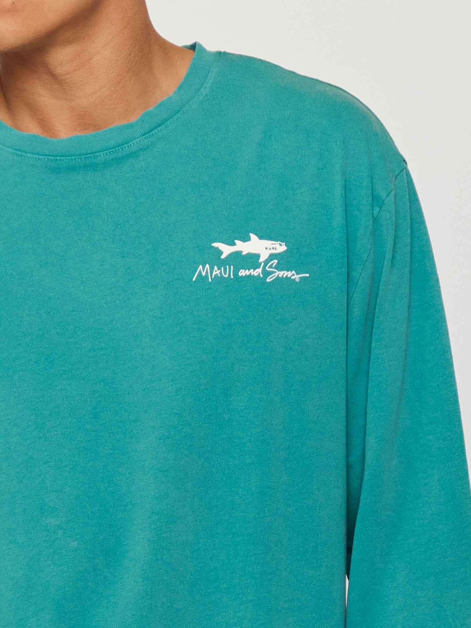 Maui and Sons Cali Dayz maglia maniche lunghe verde cotone