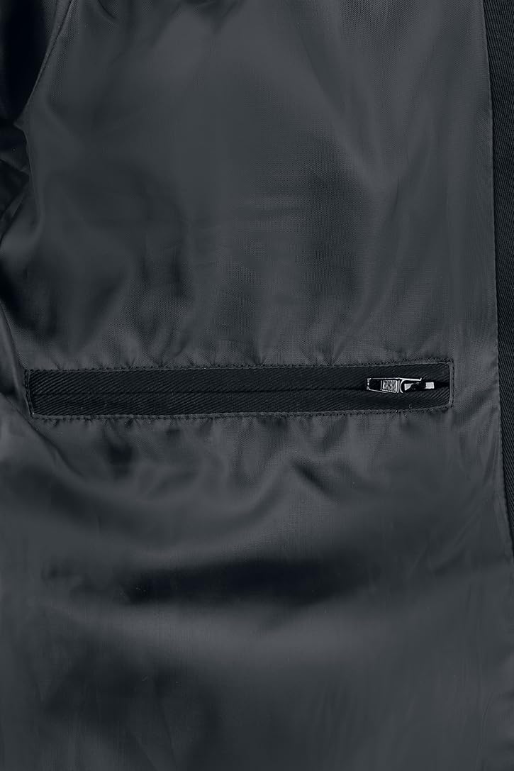 Gothicana by EMP cappotto militare lungo nero catena uomo