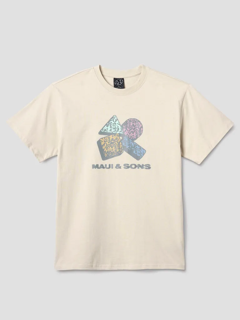 Maui and Sons Memphis Boxy Fit T-Shirt maglietta cemento
