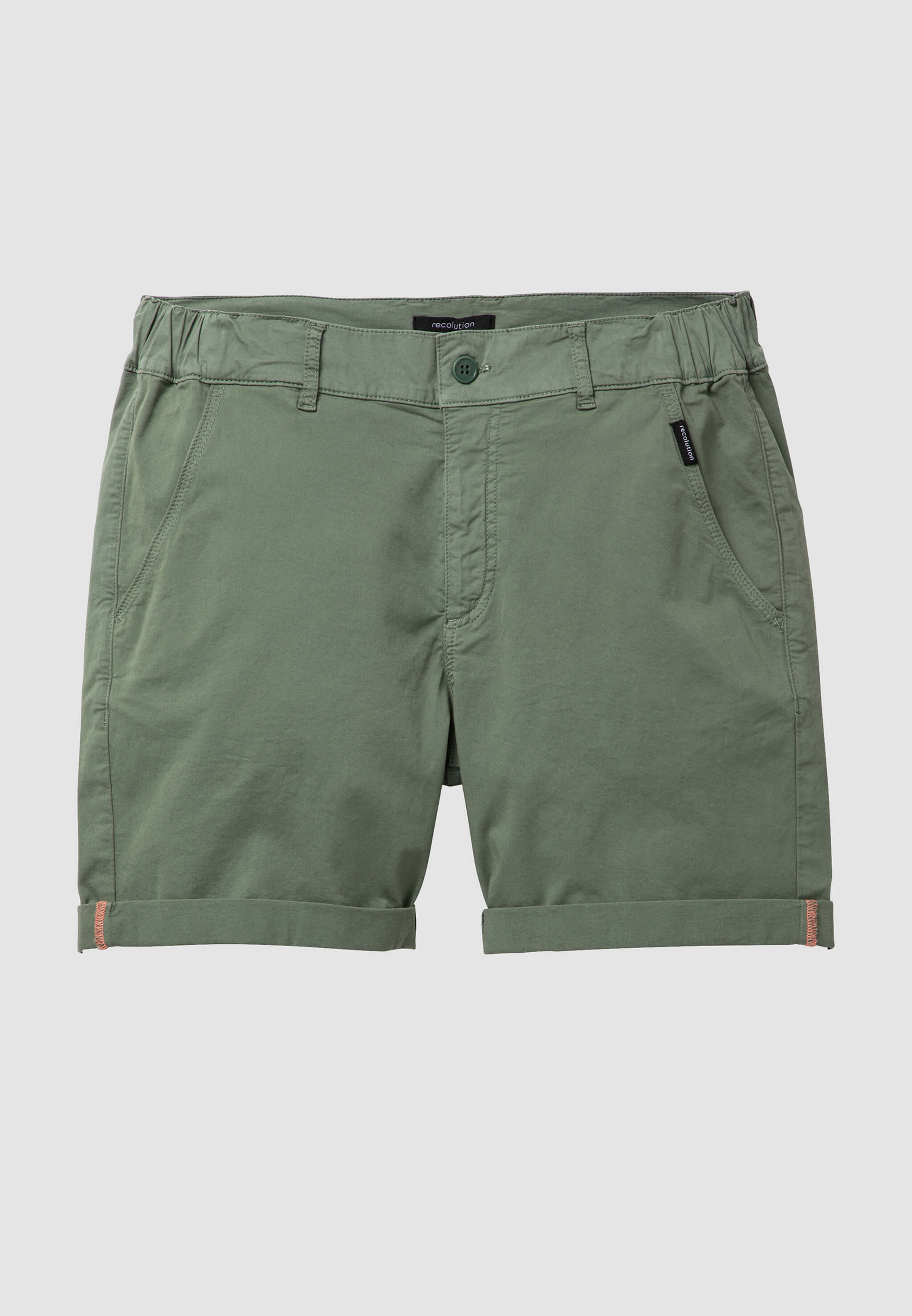 Recolution Majoram pantaloncini khaki cotone bio
