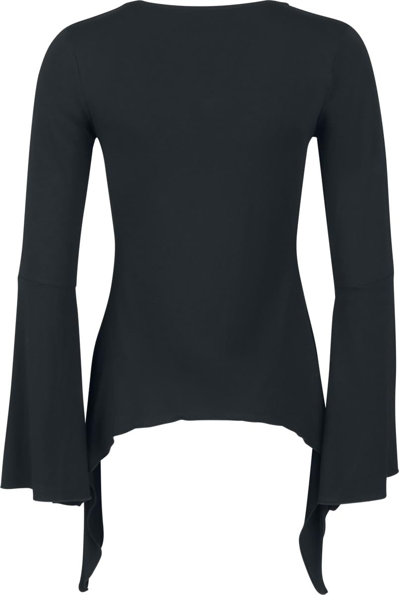 Gothicana by EMP cardigan nero L scollo V metallo