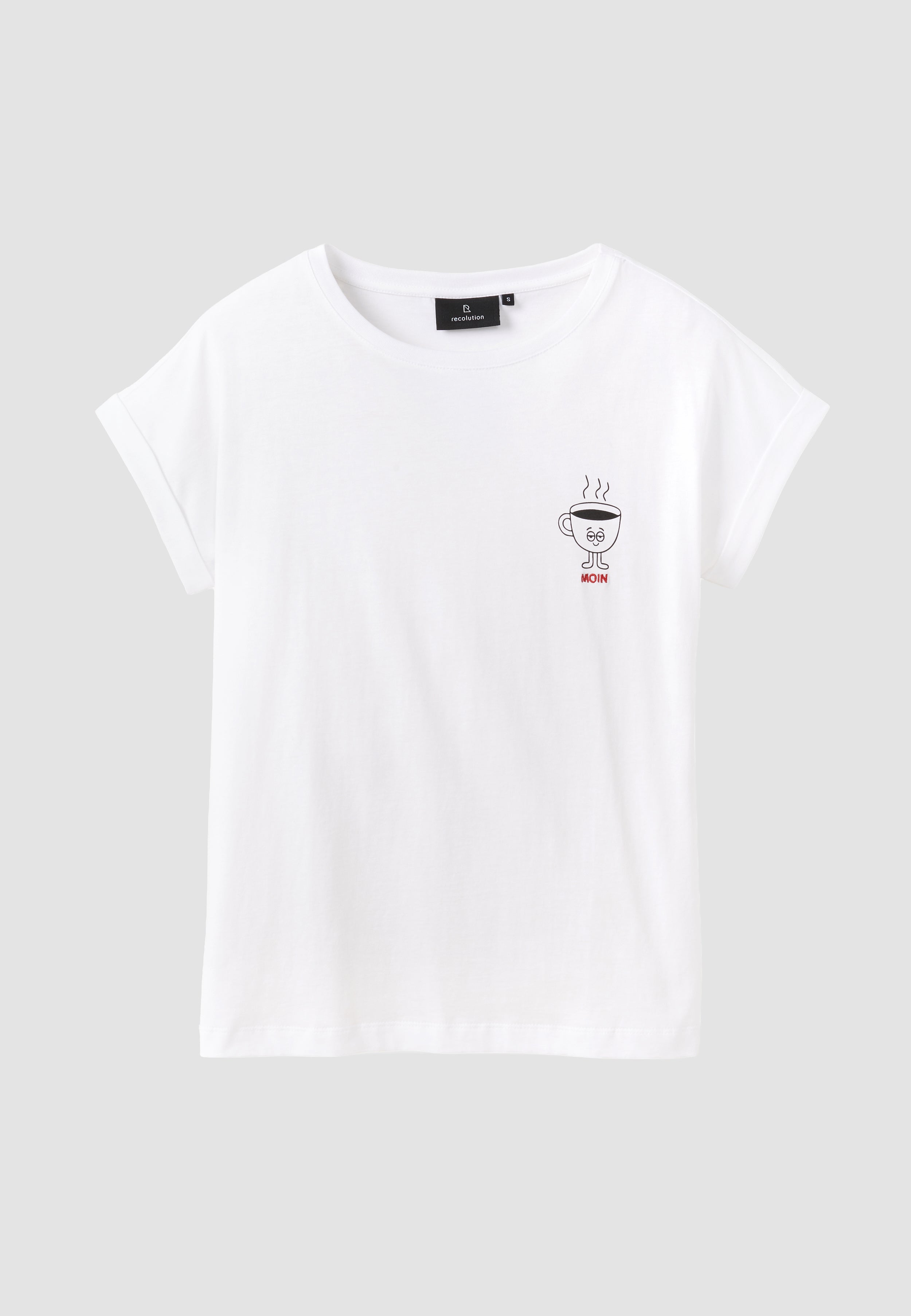 Recolution Cayenne Moin t-shirt donna bianco cotone bio