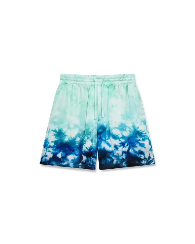 Casablanca Surf Lotus shorts seta blu multicolore
