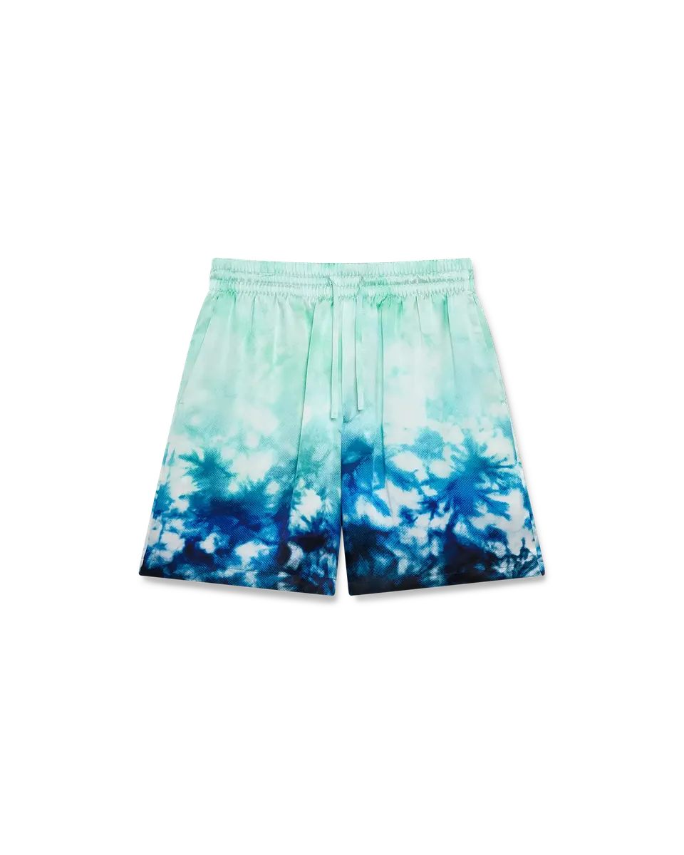 Casablanca Surf Lotus shorts seta blu multicolore