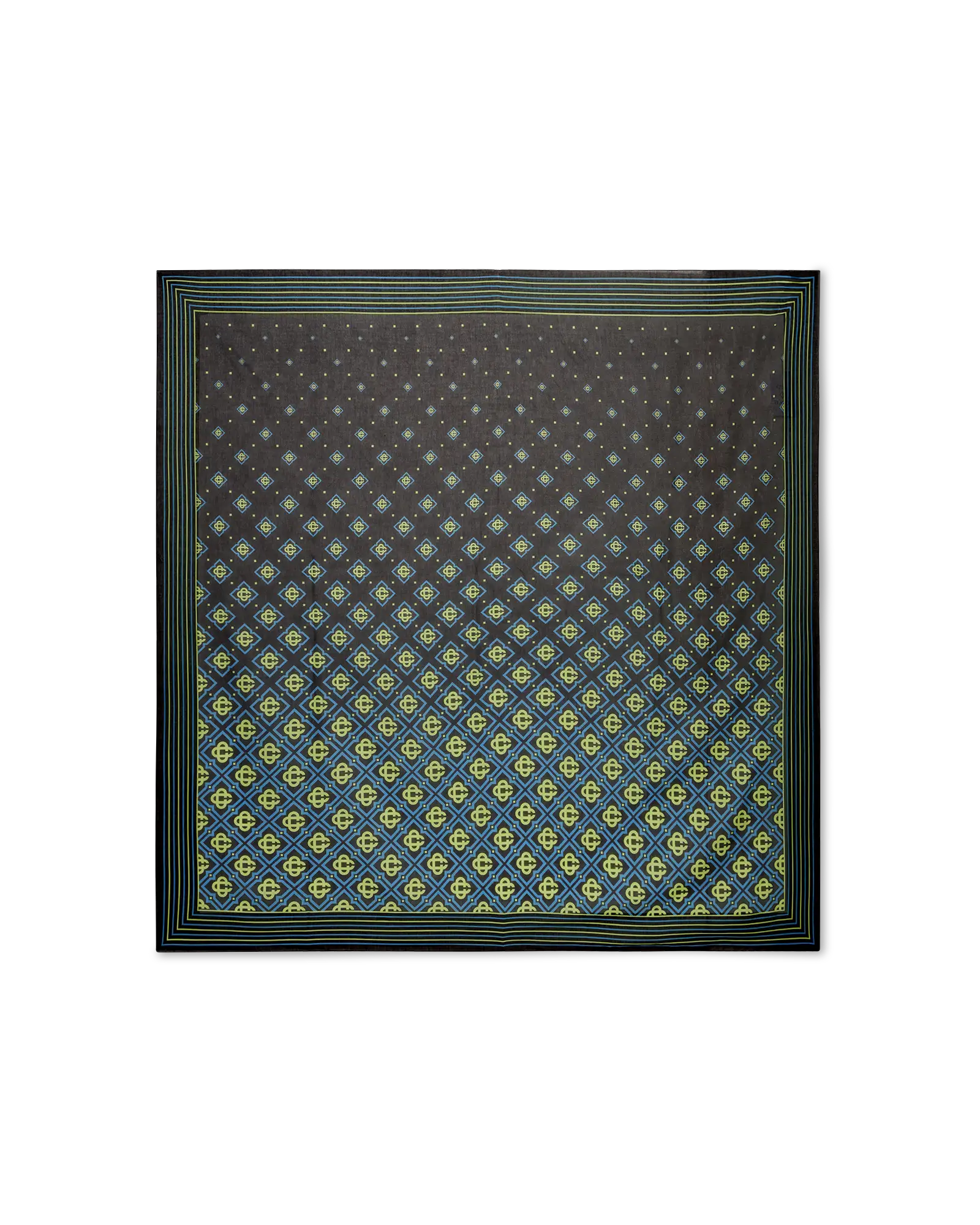 Casablanca Degrade Monogram pareo cotone nero