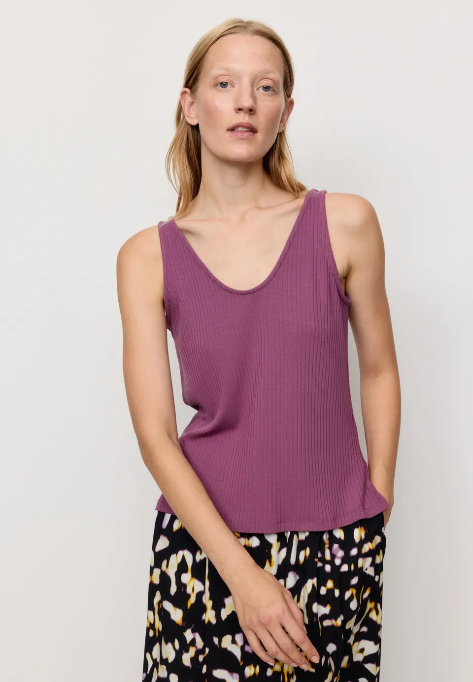 Recolution Tonina top donna dark tulip viscosa