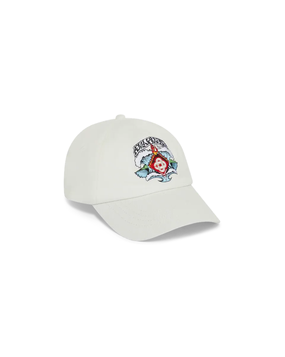 Casablanca Waves Cap cappellino bianco cotone