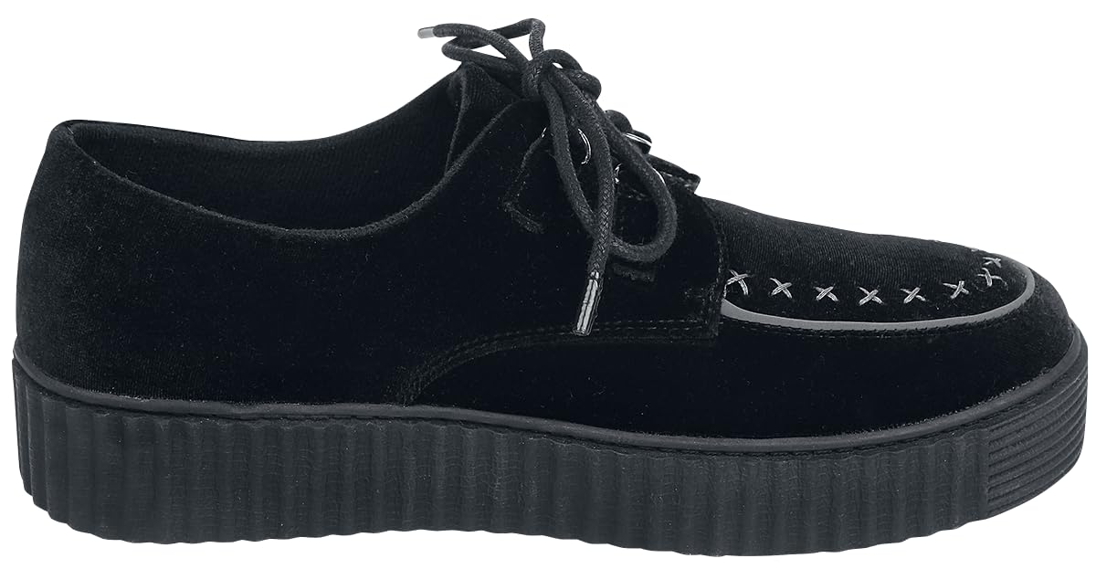 Gothicana by EMP sneakers nere velluto 41 EU