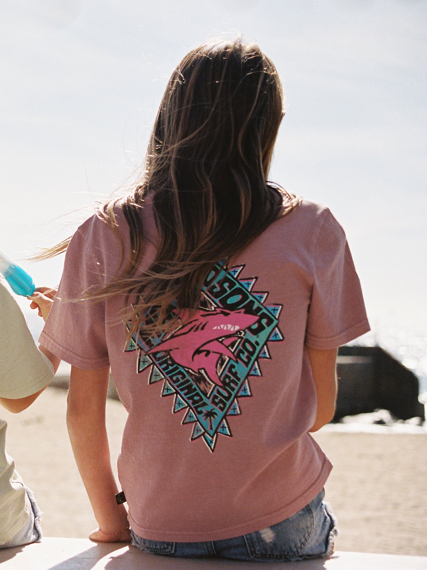 Maui and Sons Back to Back t-shirt bambino rosa foxglove