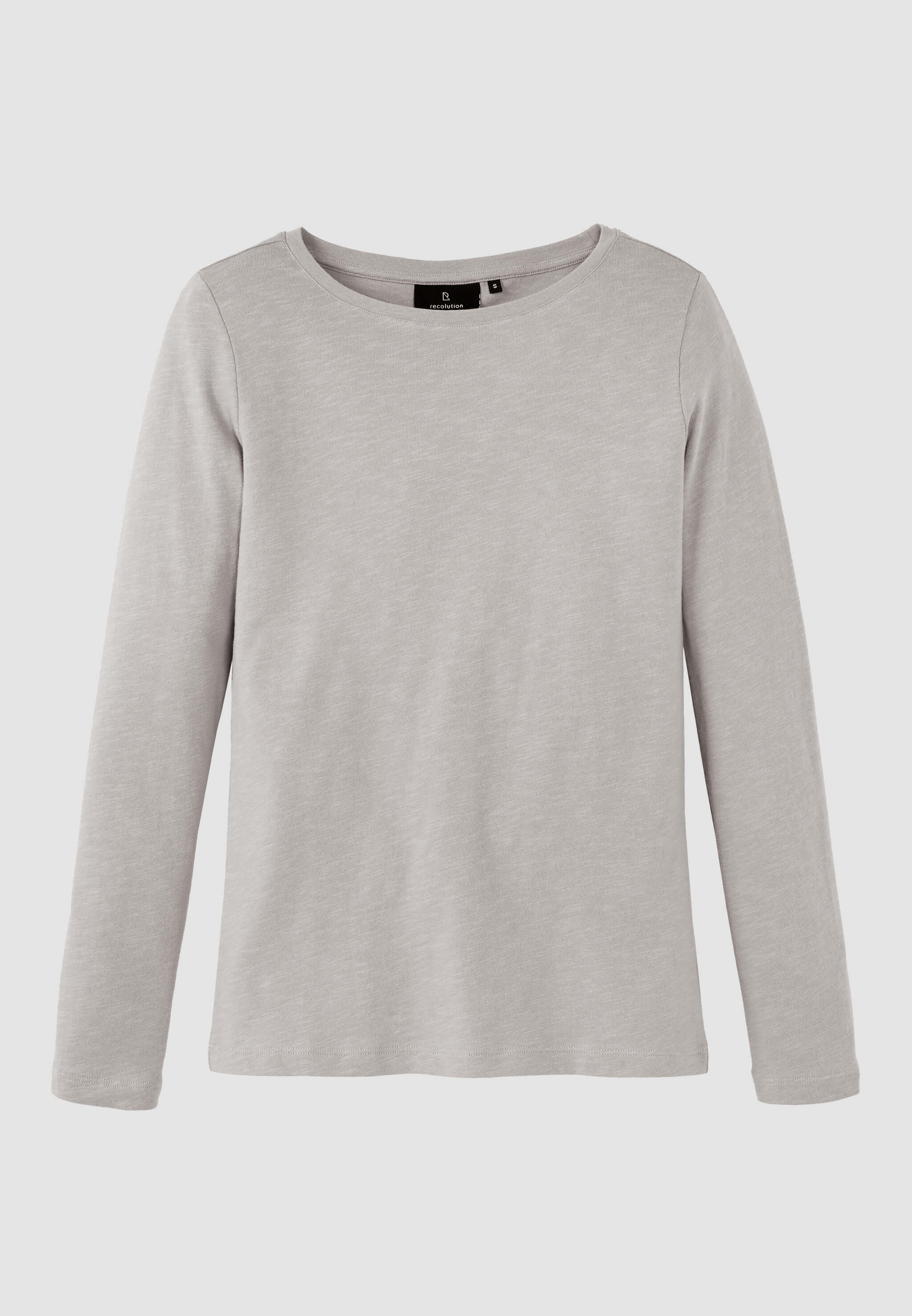 Recolution Iris maglia manica lunga greige cotone bio