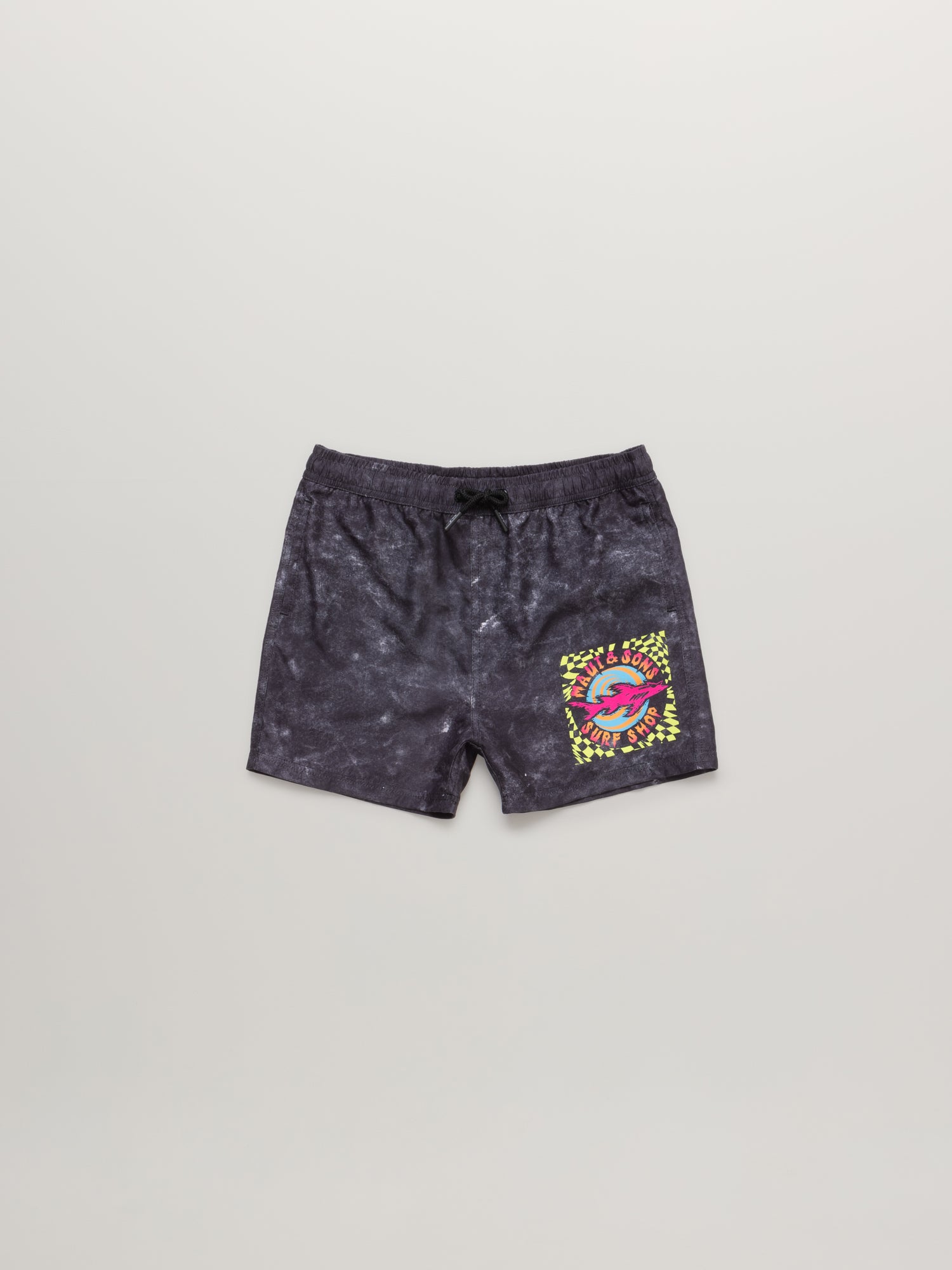 Maui and Sons Surf Shop costume bambino nero microfibra