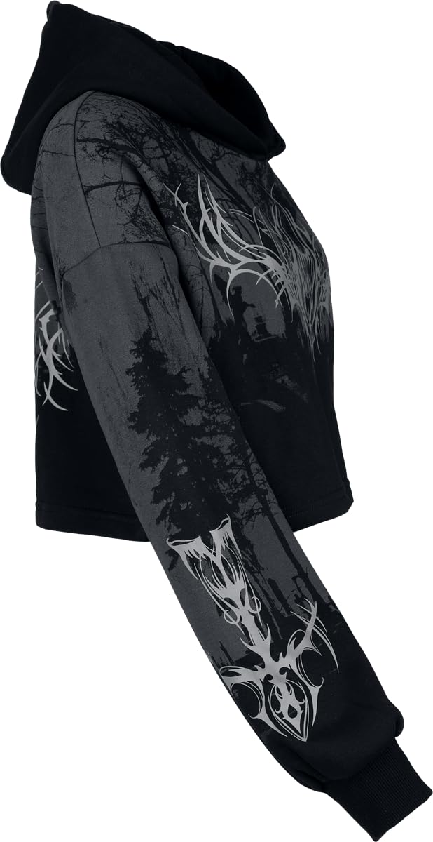 Gothicana by EMP Eternal Allure Felpa Donna Nero L Cappuccio