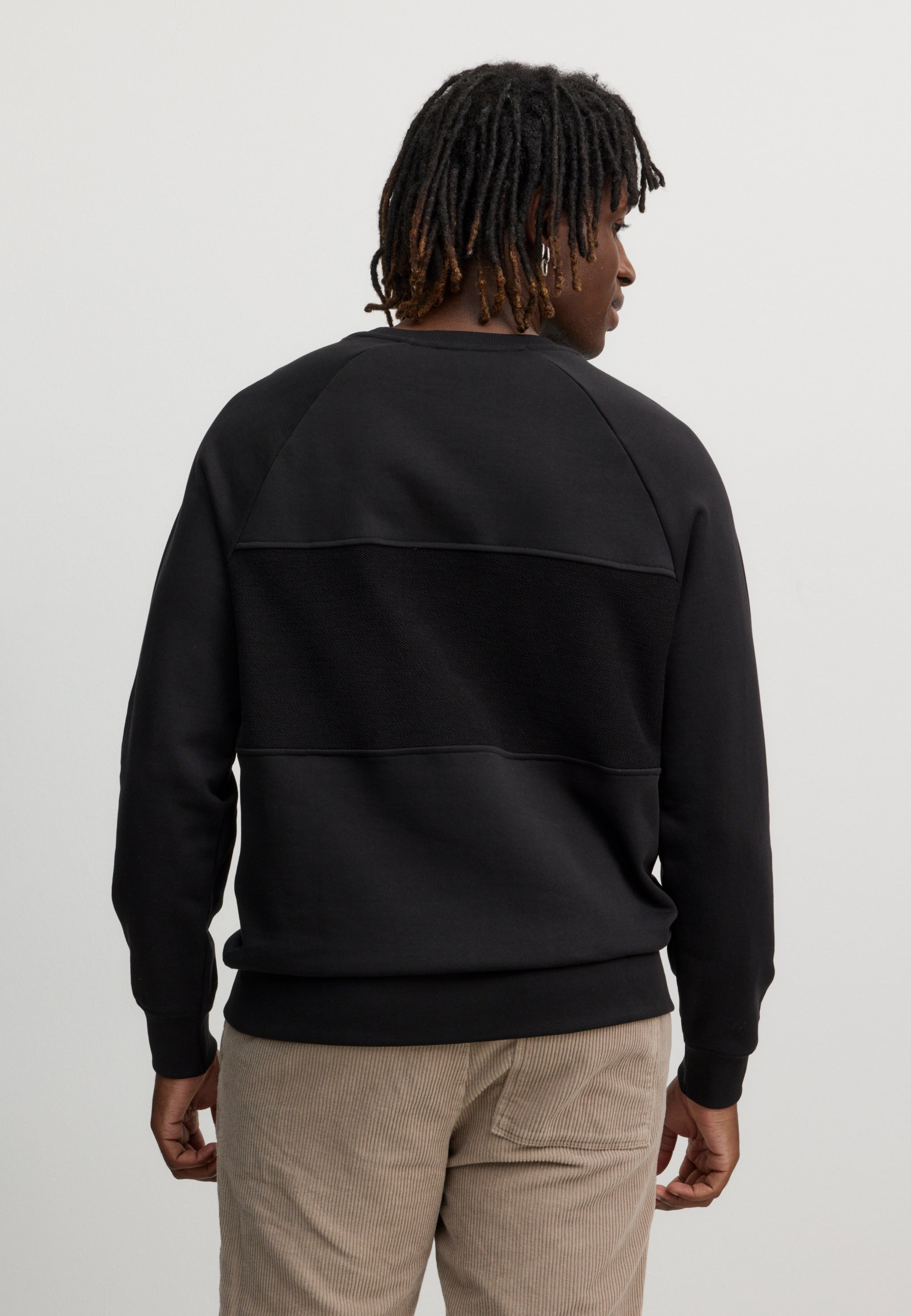 Recolution Chervil felpa uomo nero cotone bio