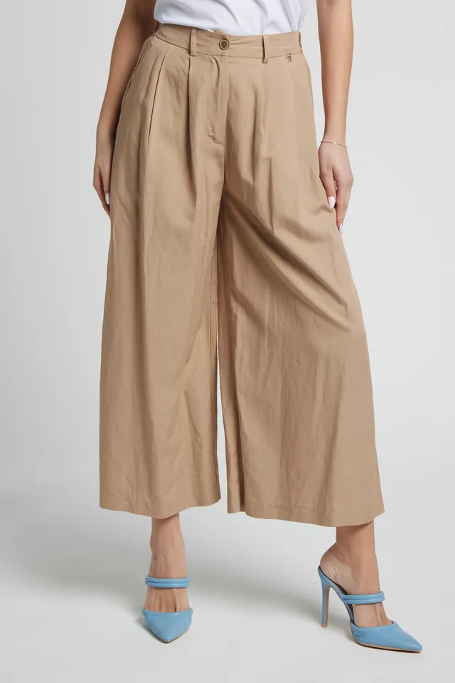 Sarah Chole 27245 Pantalone Lino Viscosa Comodo