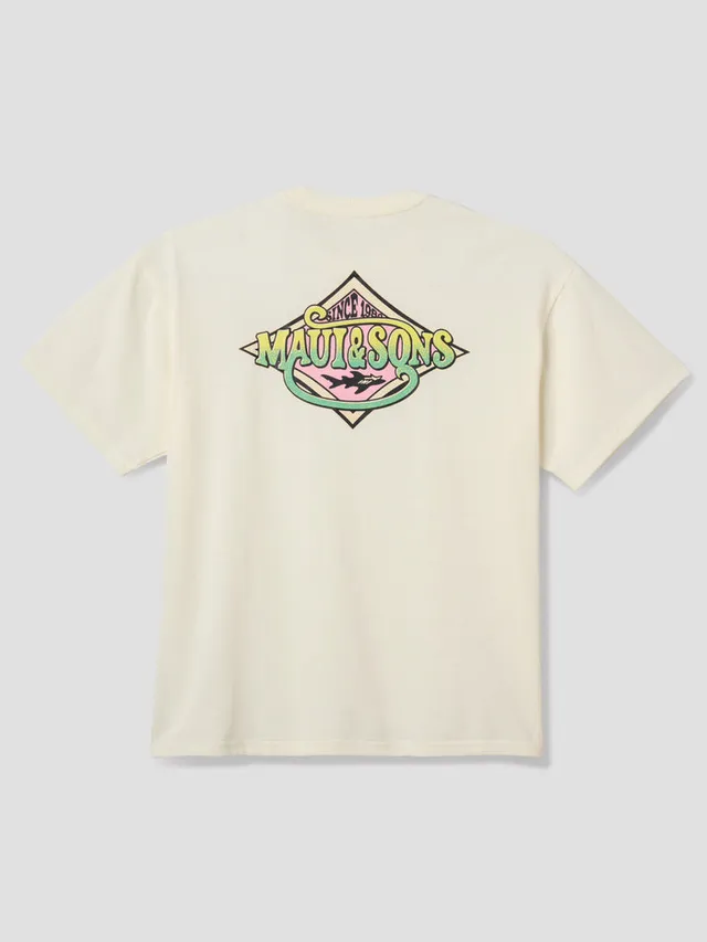 Maui and Sons Movin maglietta boxy fit grafica surf