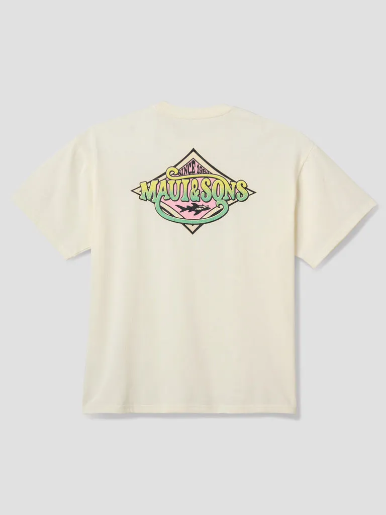 Maui and Sons Movin maglietta boxy fit grafica surf