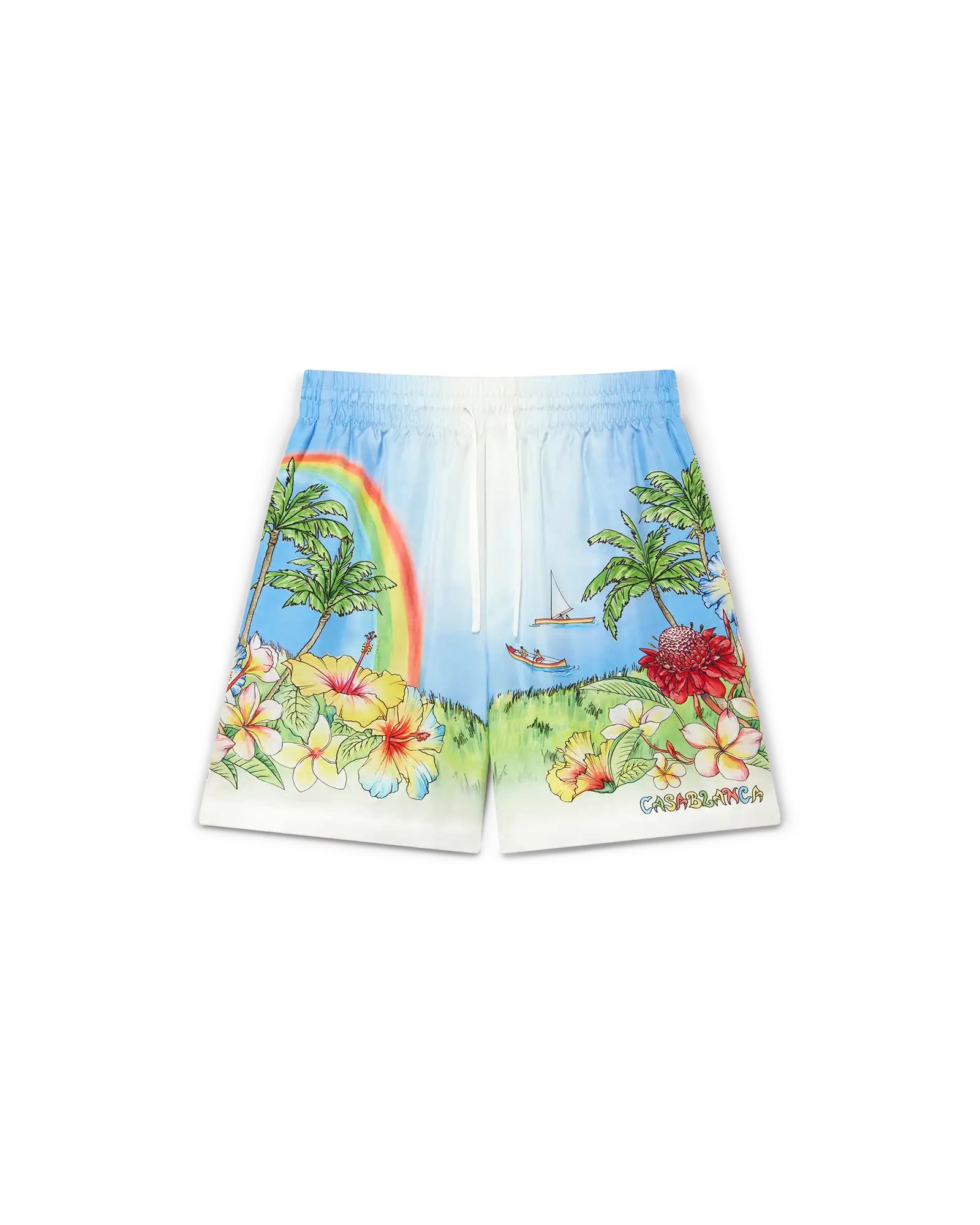 Casablanca Aloha bermuda multicolore seta twill