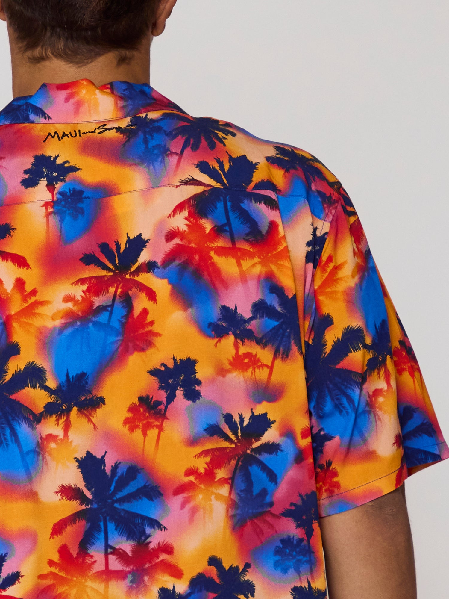 Maui and Sons Flashback camicia corallo rayon manica corta