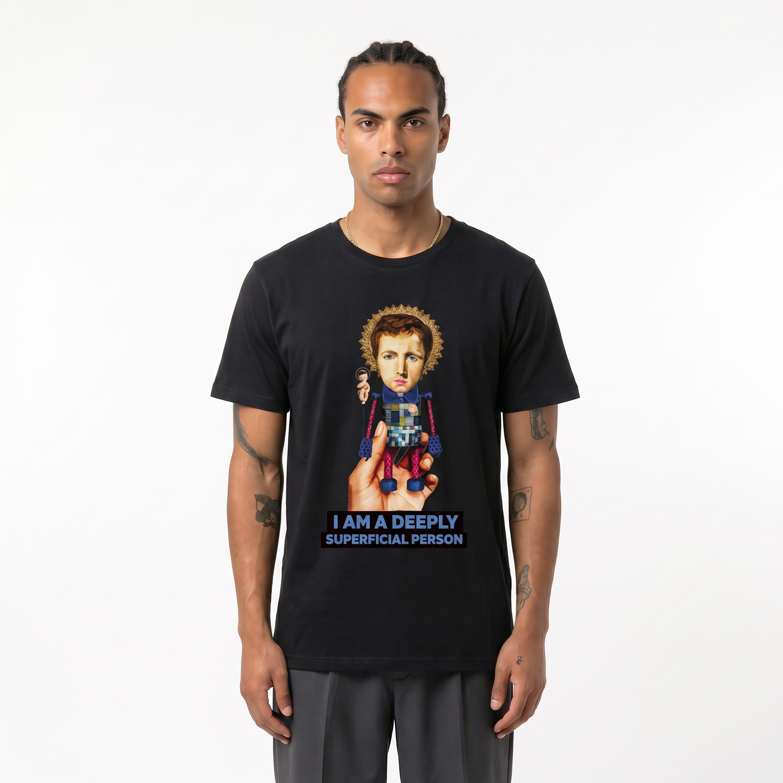 Seetees Saint T-shirt stampa robot