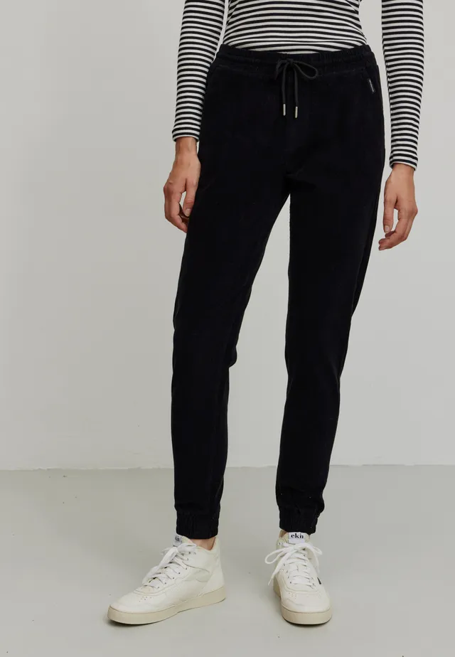 Recolution Chaiturus pantaloni chino nero cotone bio