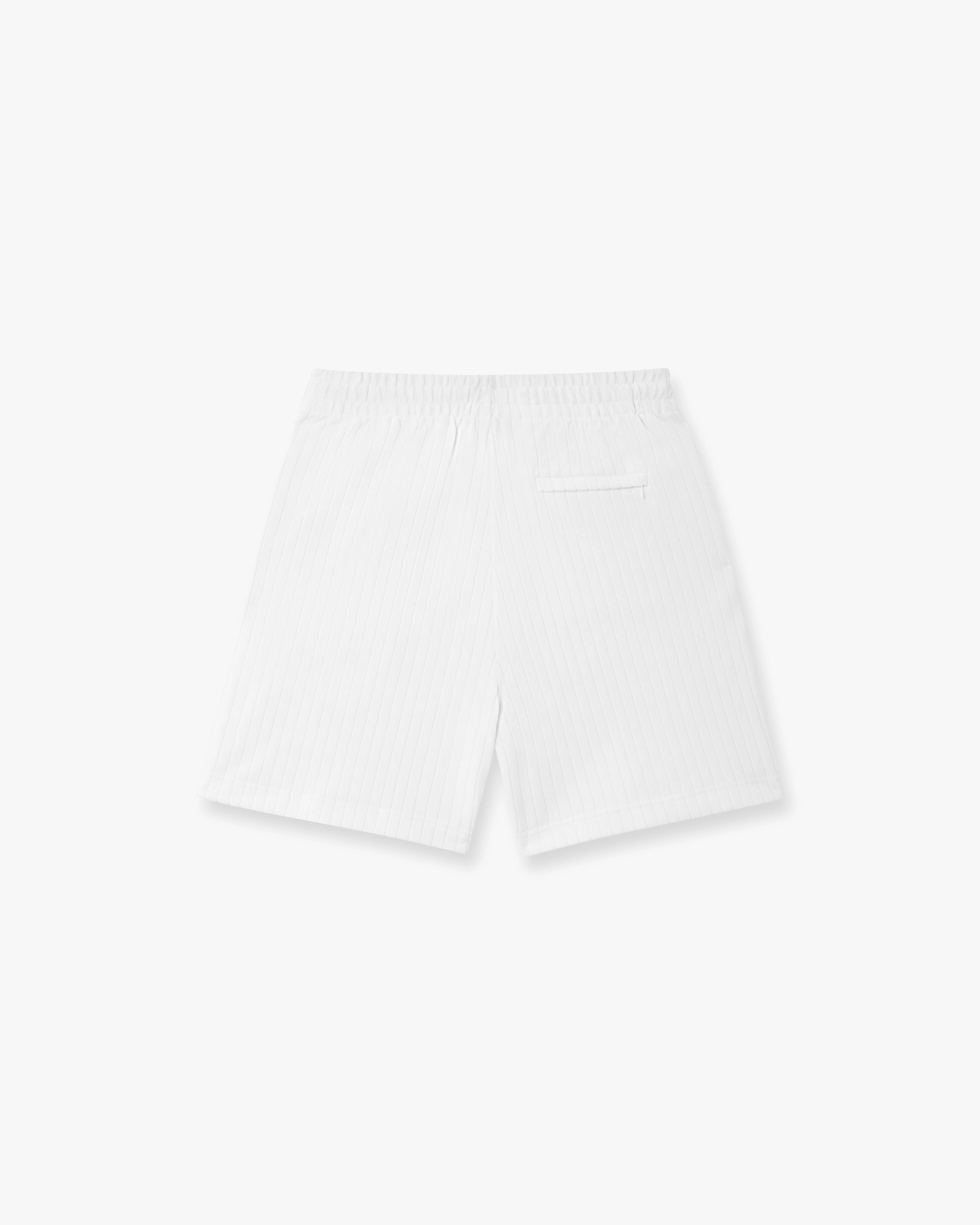 Casablanca Velour shorts bianchi rigati ciniglia uomo