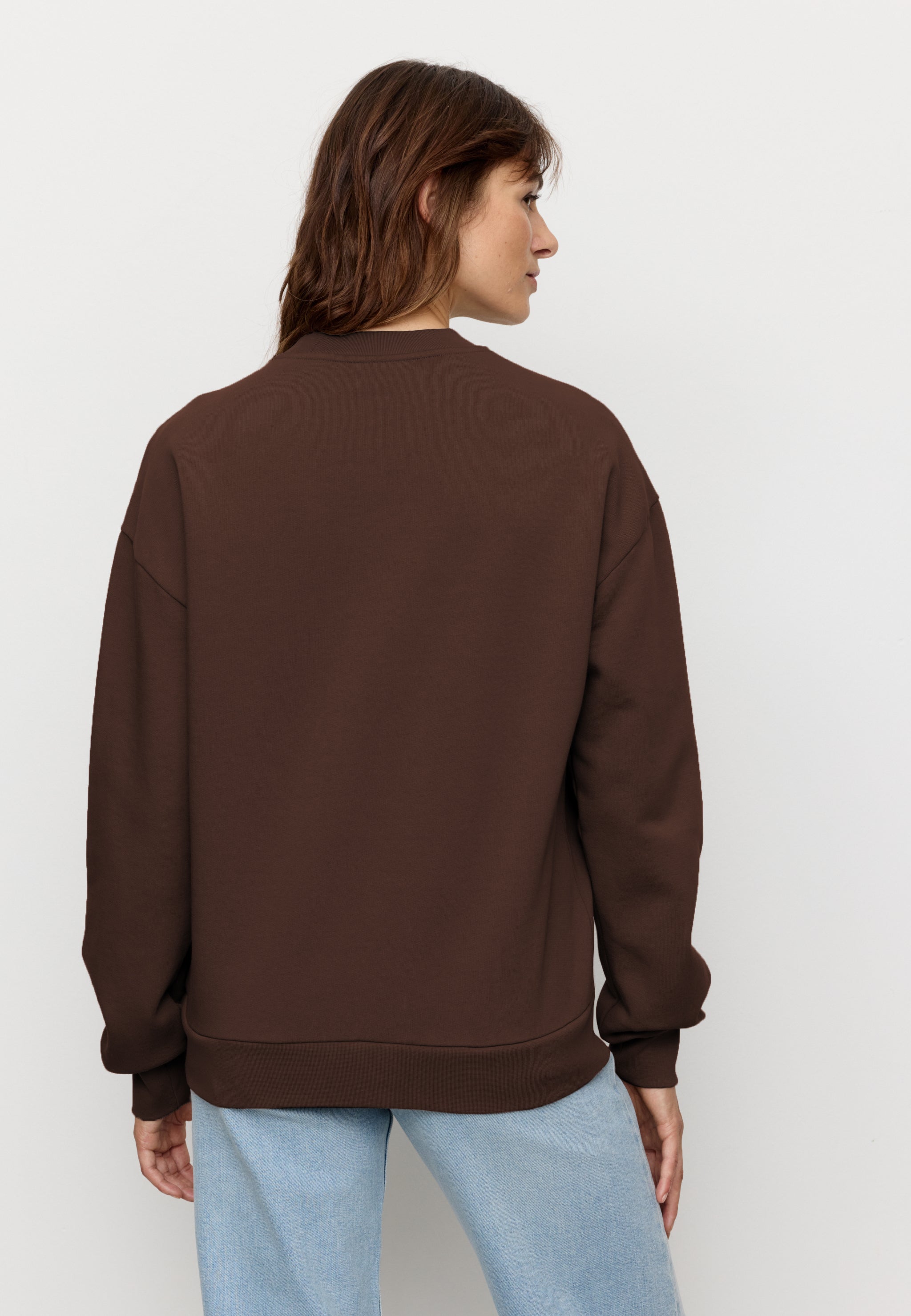 Recolution NERINE felpa chocolate cotone bio loose fit