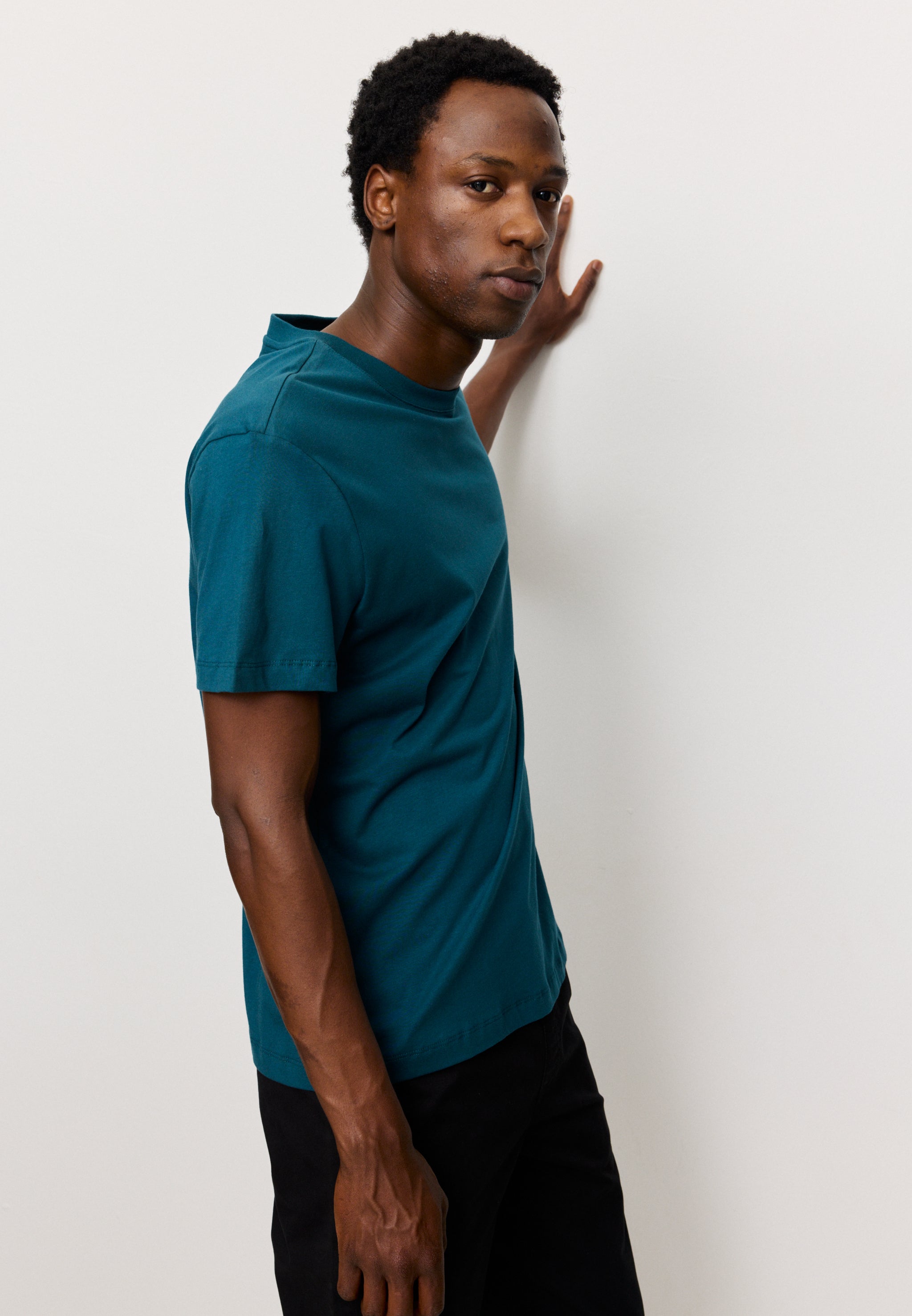 Recolution Agave Moin t-shirt deep teal cotone bio