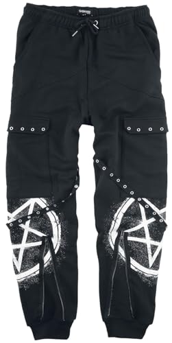 Gothicana by EMP pantaloni uomo neri L con tasche