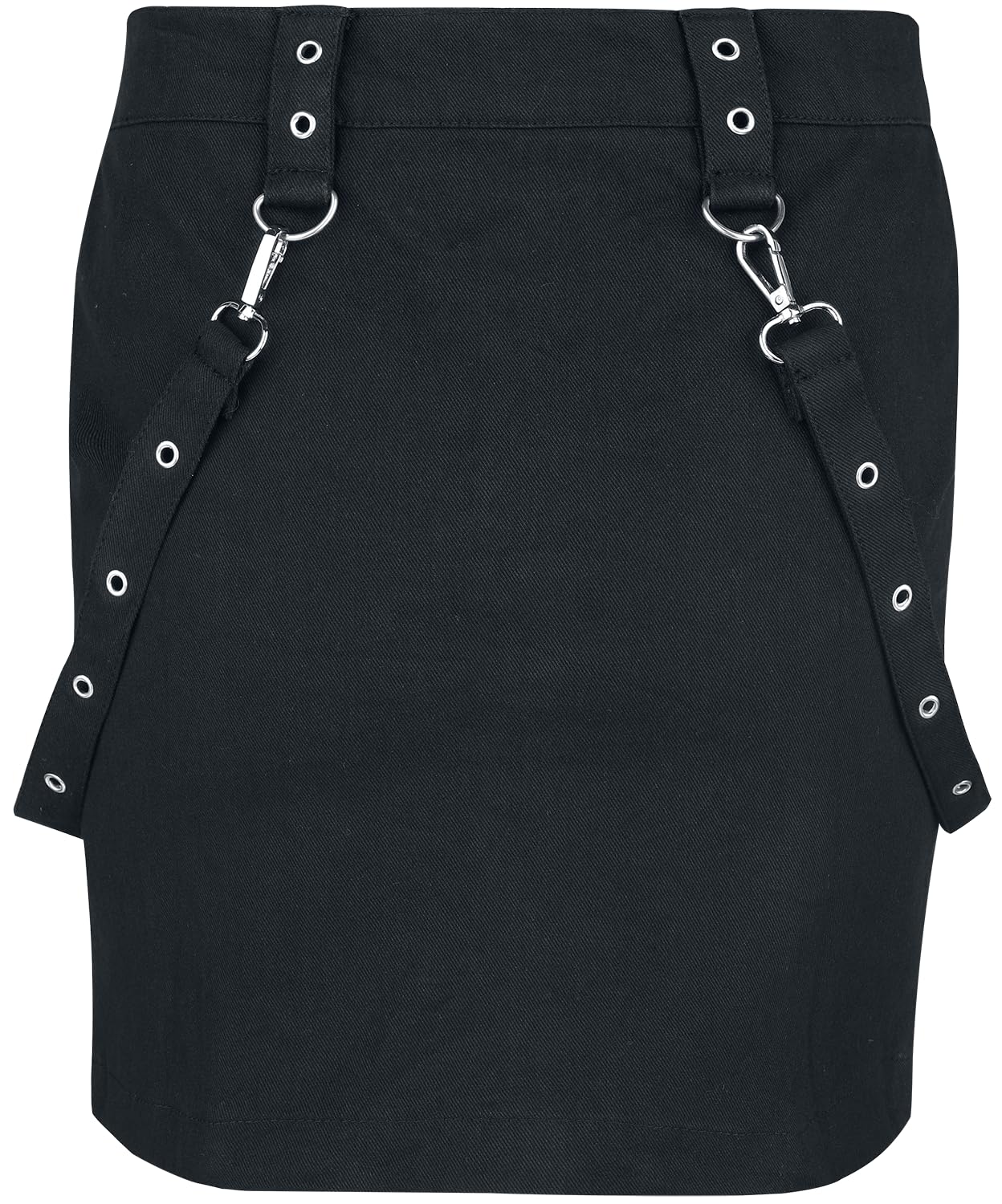 Gothicana by EMP gonna nera pizzo zip L gotica